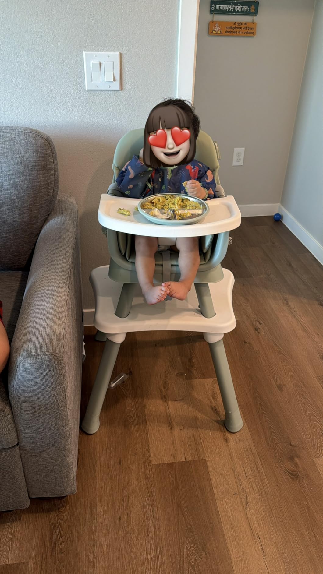 Jeep Milestone 6-in-1 High Chair by Delta Children - Sage Green customer photo 1