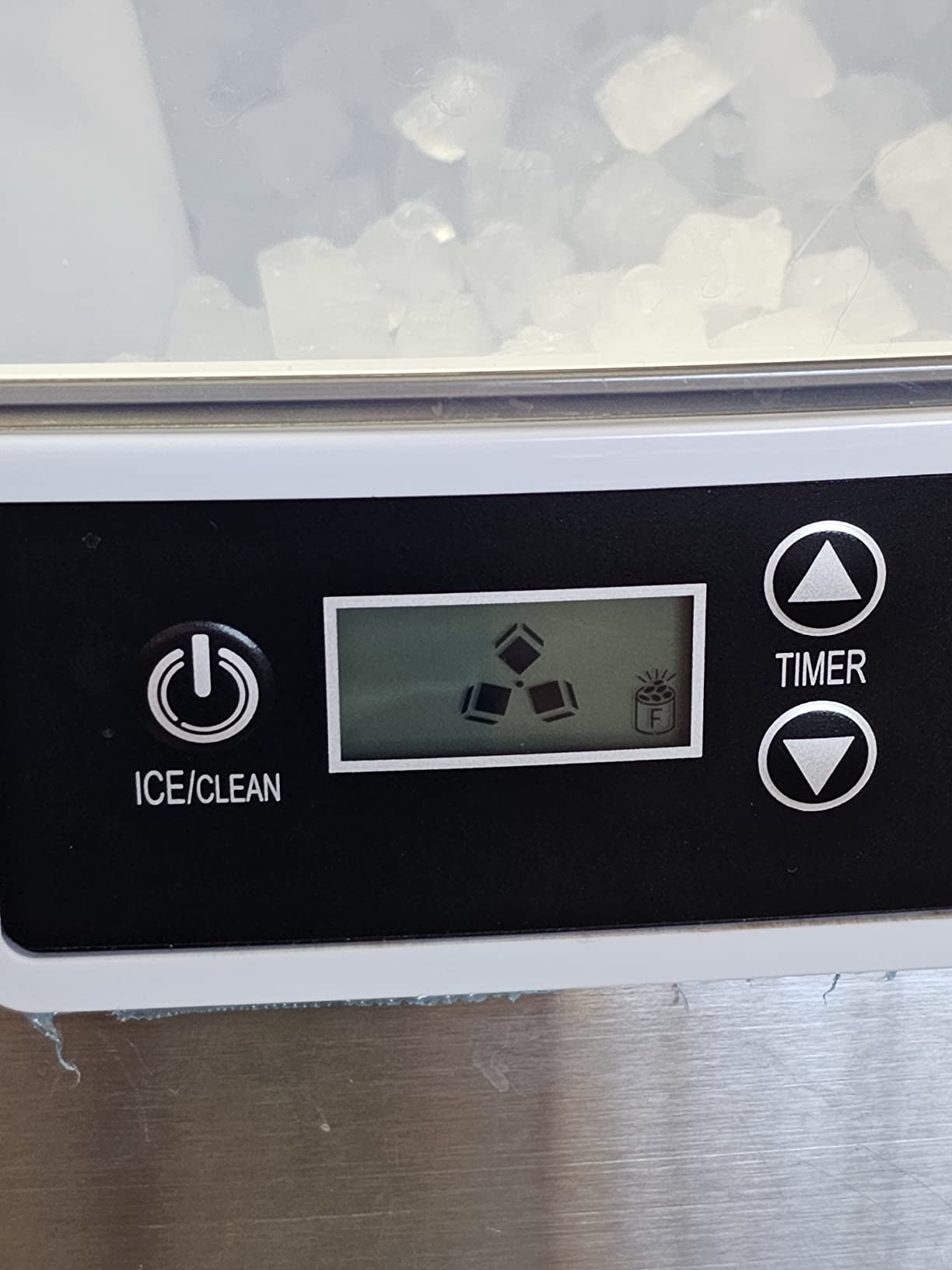 Frigidaire Countertop Crunchy Chewable Nugget Ice Maker, Compact, 33lbs per Day, Metallic Finish customer photo 2