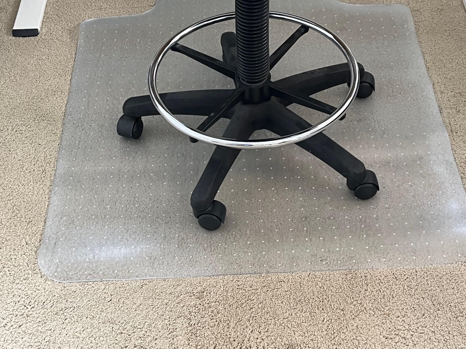 Thickened Chair Mat for Carpet- Low Pile Carpet Protector for Office Computer Desk Chair. Heavy Duty Desk Chair Mat for Carpeted Floors. Clear (Rectangular, 3mm Thick- 48x36) customer photo 2
