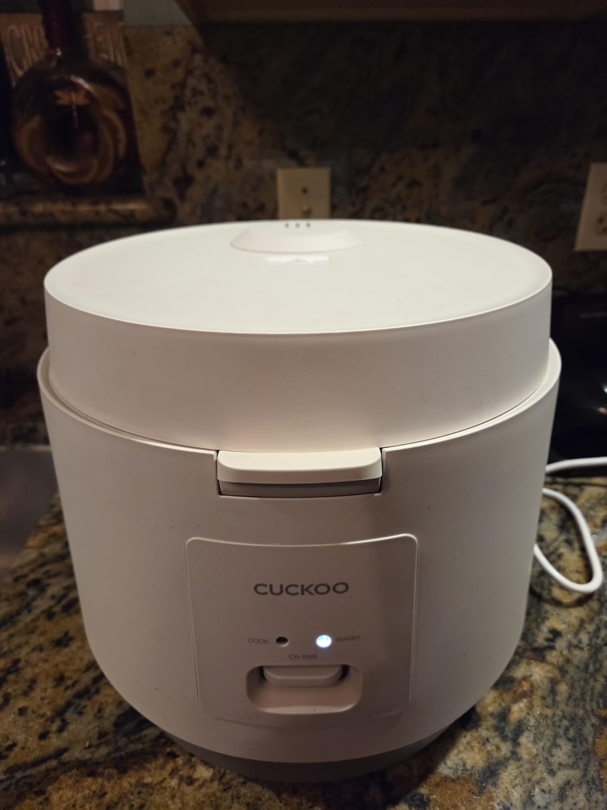 CUCKOO Rice Cooker and Warmer, 20-Cup Cooked, White, CR-1095 | Large 10-Cup Uncooked Capacity, Nonstick Inner Pot, 2 Menus, Steam Tray Included, One-Touch Operation, Automatic Keep Warm customer photo 1