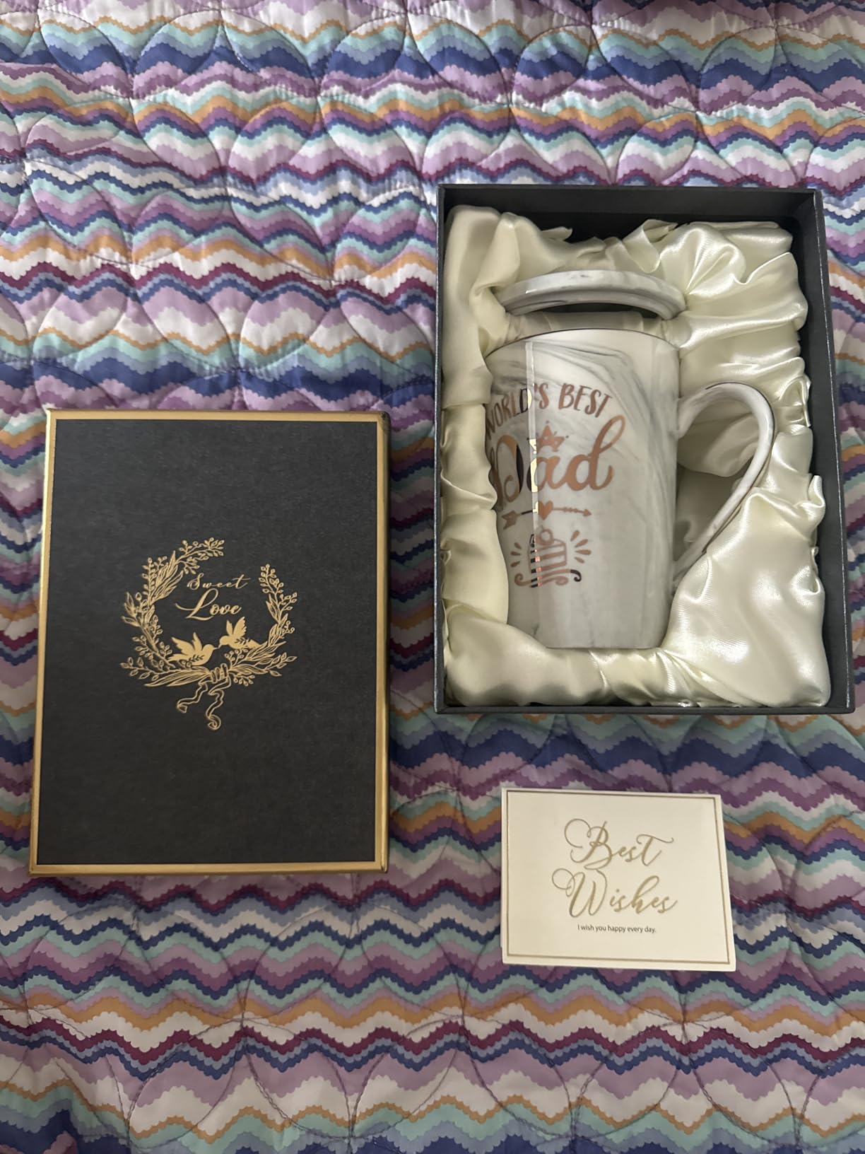 Graduation Gifts for Her 2026 - She Believed She Could So She Did Mug - Valentines Spiritual Motivational Congratulations Gifts for Women, 14oz Pink Ceramic Marble Gold Print Coffee Cup, Nicely Boxed customer photo 1