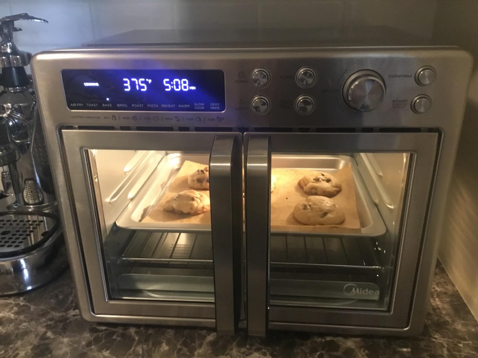Midea Flexify Classic French Door Toaster Oven Air Fryer Combo, 26.4 QT | 10-in-1 Large Capacity, 26.4 QT Countertop Oven, 25% Faster Cooking and 90% Less Oil, Stainless Steel customer photo 2
