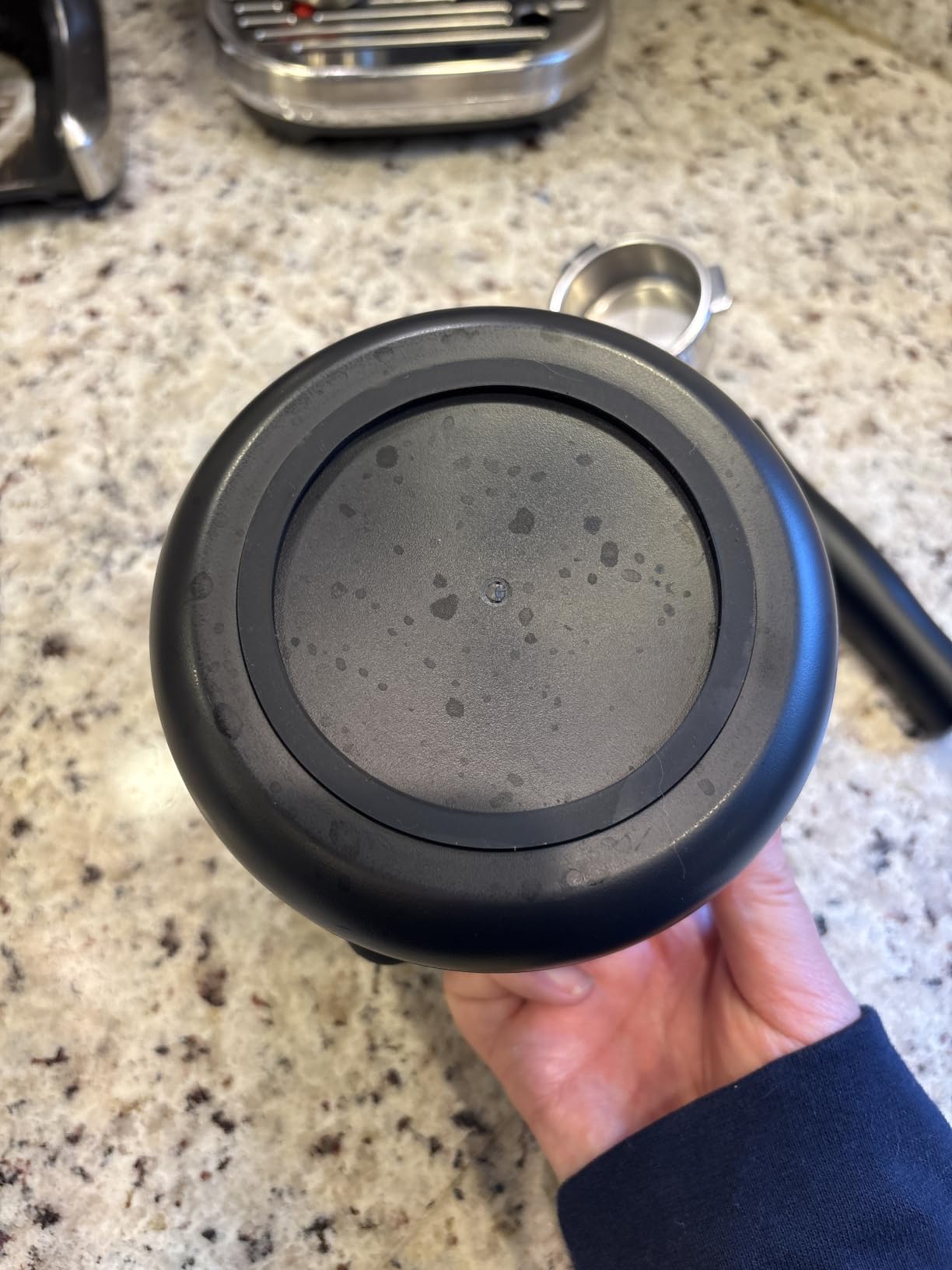 IAOSEN Knock Box Large Capacity Design Espresso Knock Box Shock-absorbent Knock Box Espresso with Removable Knock Bar and Non-Slip Base Espresso Accessories for Home/Office customer photo 1