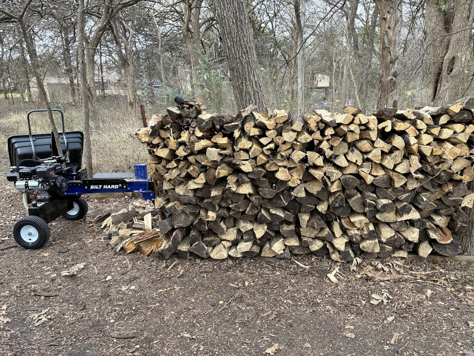 BILT HARD 20-Ton Gas Log Splitter, Hydraulic Wood Splitter with 7 HP 209cc OHV Engine, Towable Hitch customer photo 2