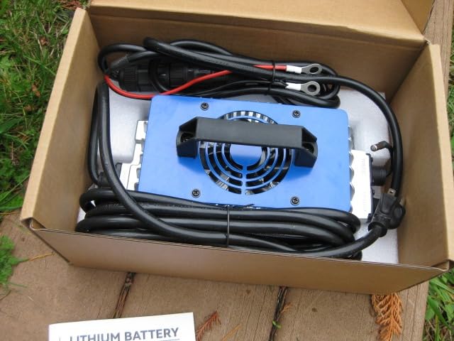 Lithium Battery Charger 48 Volt/58.4V 18A for 48V (51.2V) LiFePO4 Battery 1250W Lifepo4 Battery Charger 48 Volt, IP67 Waterproof, for Golf Cart, Forklift, Electric Outboard, Boat, Solar, RV, Off-Grid customer photo 2