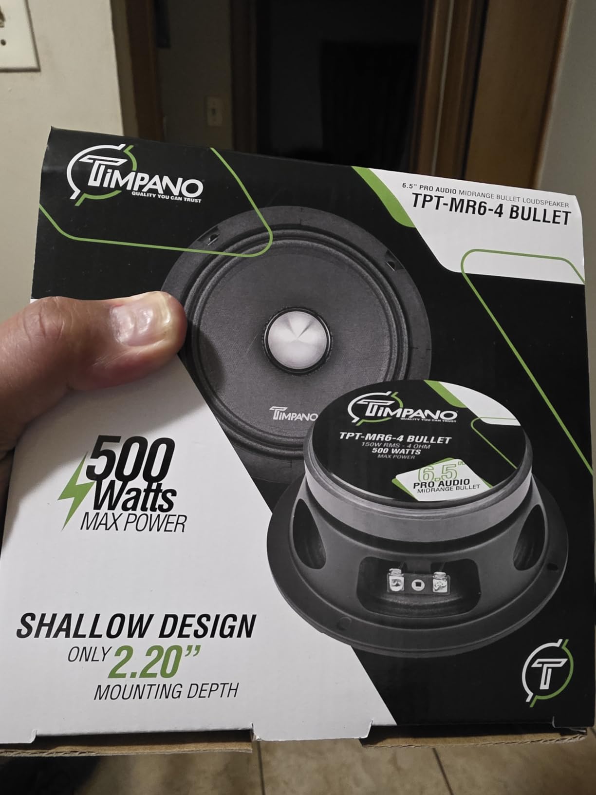 Timpano 1000 Watts Midrange Speakers for Car Audio Systems TPT-MR6-4 Bullet 4 Ohm Shallow PRO Audio Mid Range Loudspeaker (Bundle 2 Speakers) customer photo 2