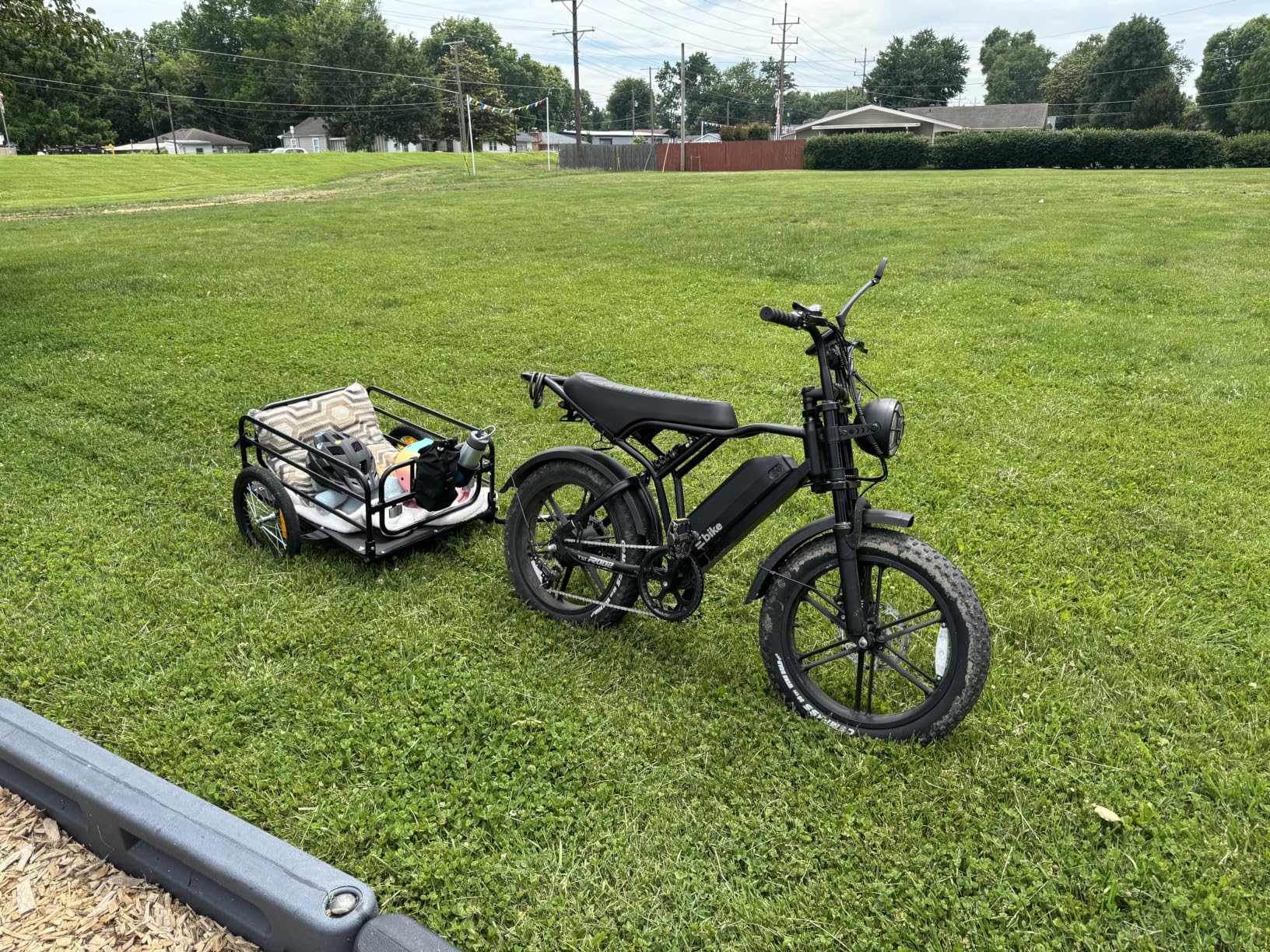 VEVOR Bike Cargo Trailer, 88/100/160 lbs Load Capacity, Heavy-Duty Bicycle Wagon Cart, Foldable Compact Storage with Universal Hitch customer photo 1