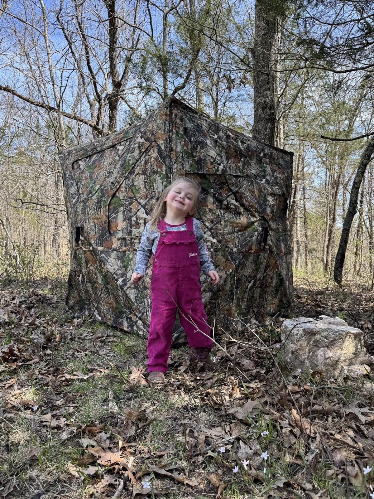 TIDEWE Hunting Blind 360 See Through, Pop Up Ground Blind with Large Door | Pop Up Tent with Large Door, Removable Curtain & Protable Carrying Bag, Quiet Sliding Windows for Deer Turkey Hunting customer photo 2