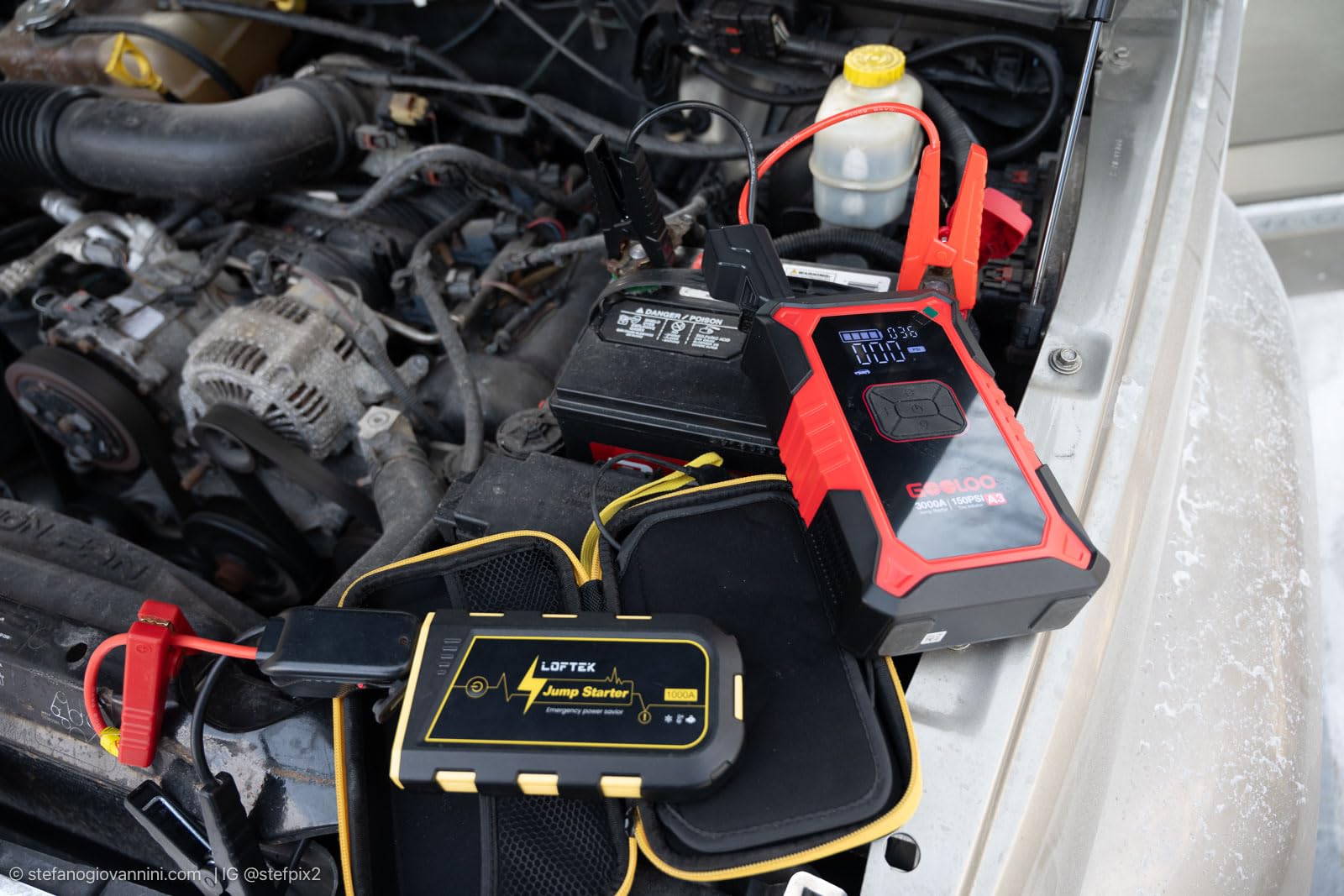 GOOLOO A3 12V 3000A Portable Jump Starter with Air Compressor customer photo 1