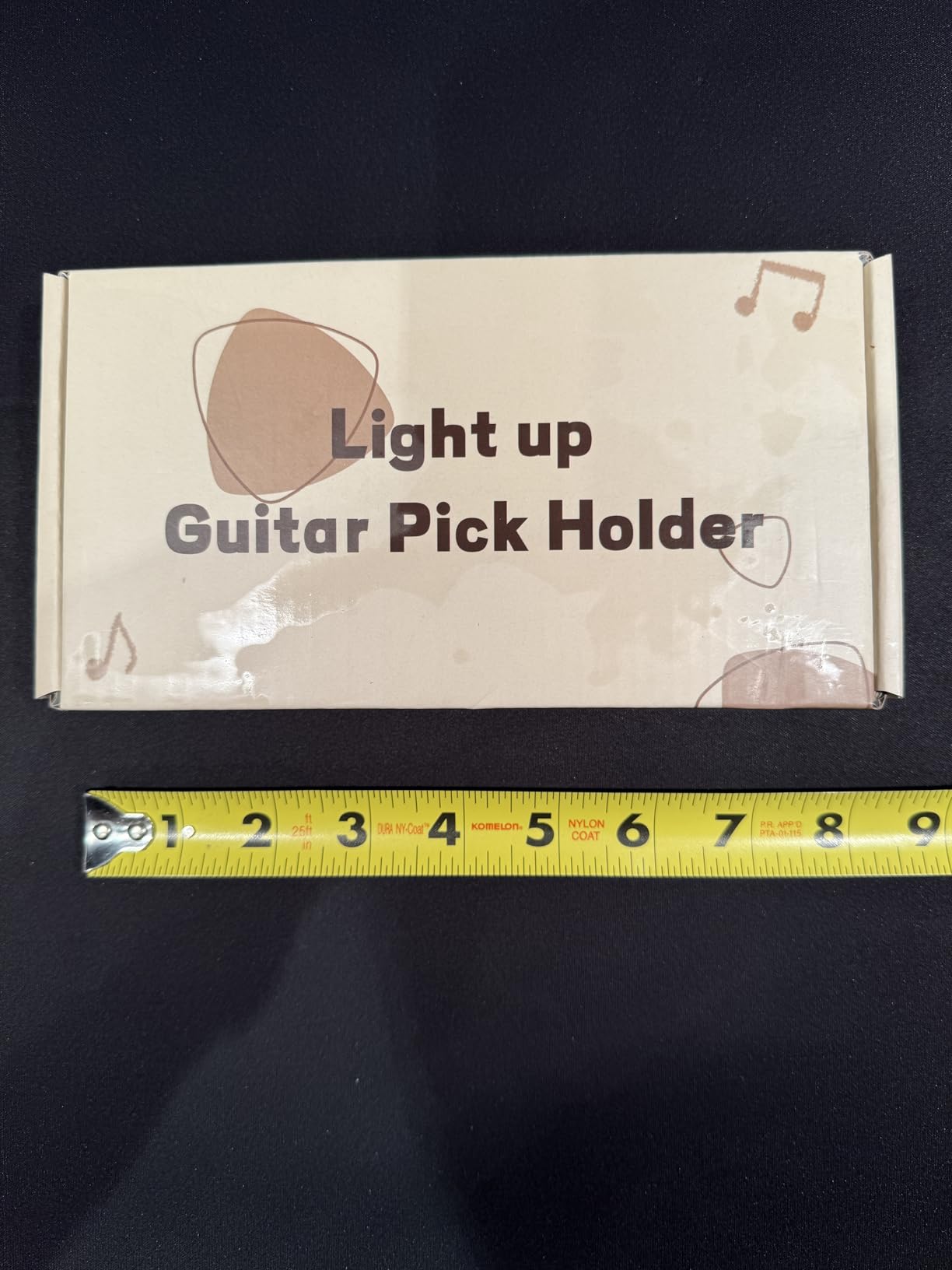 Light Up Guitar Pick Holder, Electric Guitar Headstock Shaped Acrylic & Wooden USB Powered Display Case customer photo 1