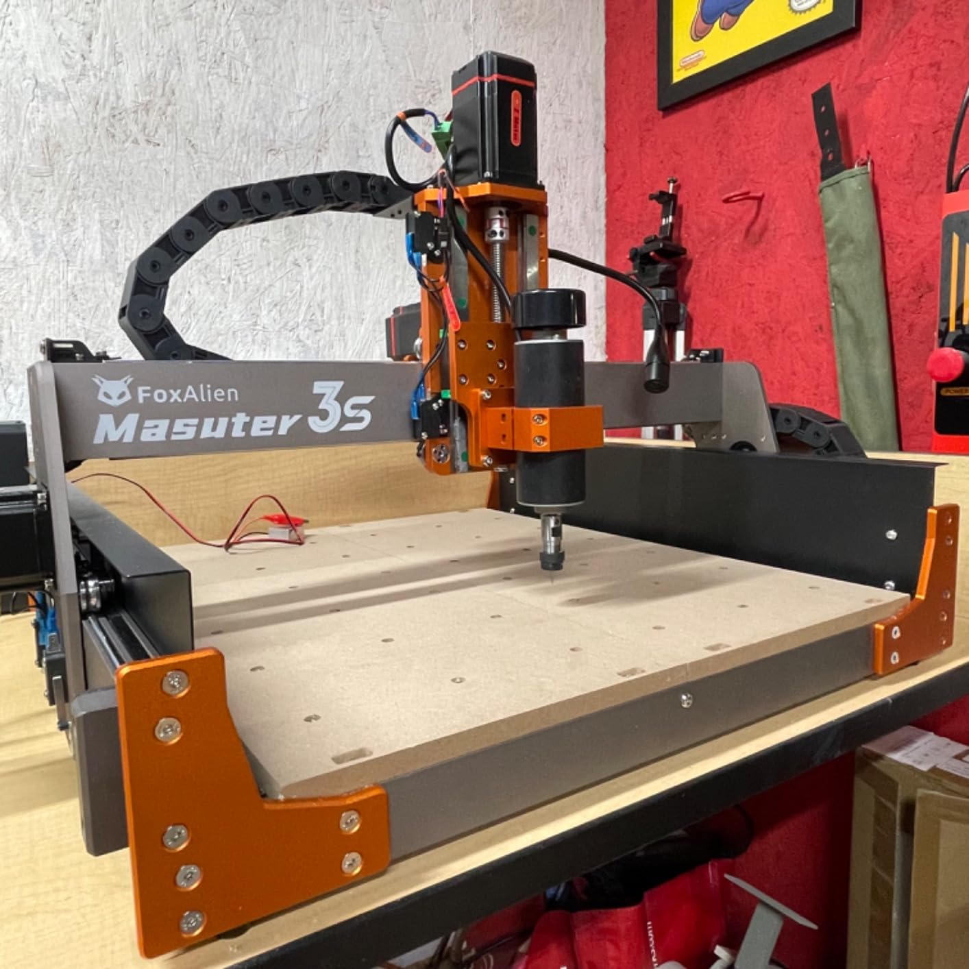 FoxAlien Masuter 3S CNC Router Machine with NEMA 23 Closed-Loop Stepper Motor, 400W Spindle 3 Axis Engraving Milling Machine for Wood Acrylic Aluminum Carving Cutting customer photo 2