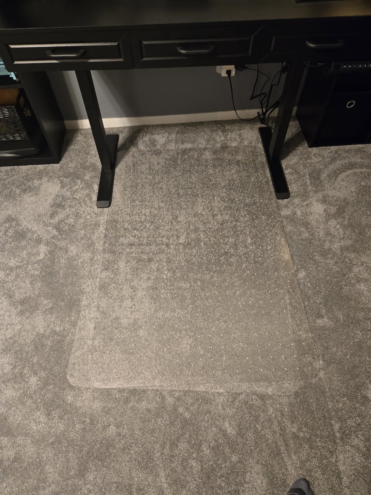 Kuyal Office Chair Mat for Carpet, Clear Heavy Duty Computer Chair Mat | 36''x48'', Under Desk Protector Carpeted Floors Mat, Easy Chair Movement, Ship Flat customer photo 2