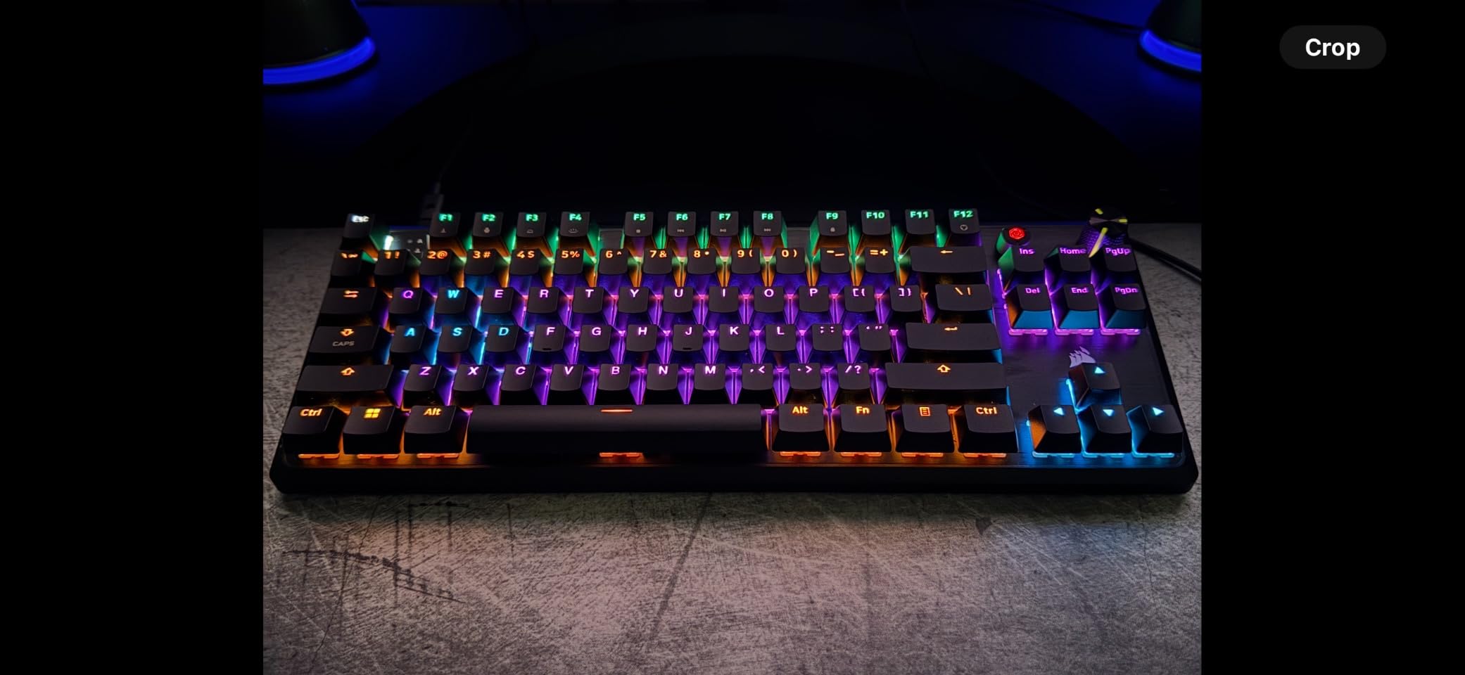 Corsair K70 CORE TKL RGB Tenkeyless Mechanical Wired Gaming Keyboard – Pre-Lubed MLX Red v2 Linear Switches, SOCD, ABS Double-Shot Keycaps, Sound Dampening, 1000Hz Polling, QWERTY NA – Black customer photo 1