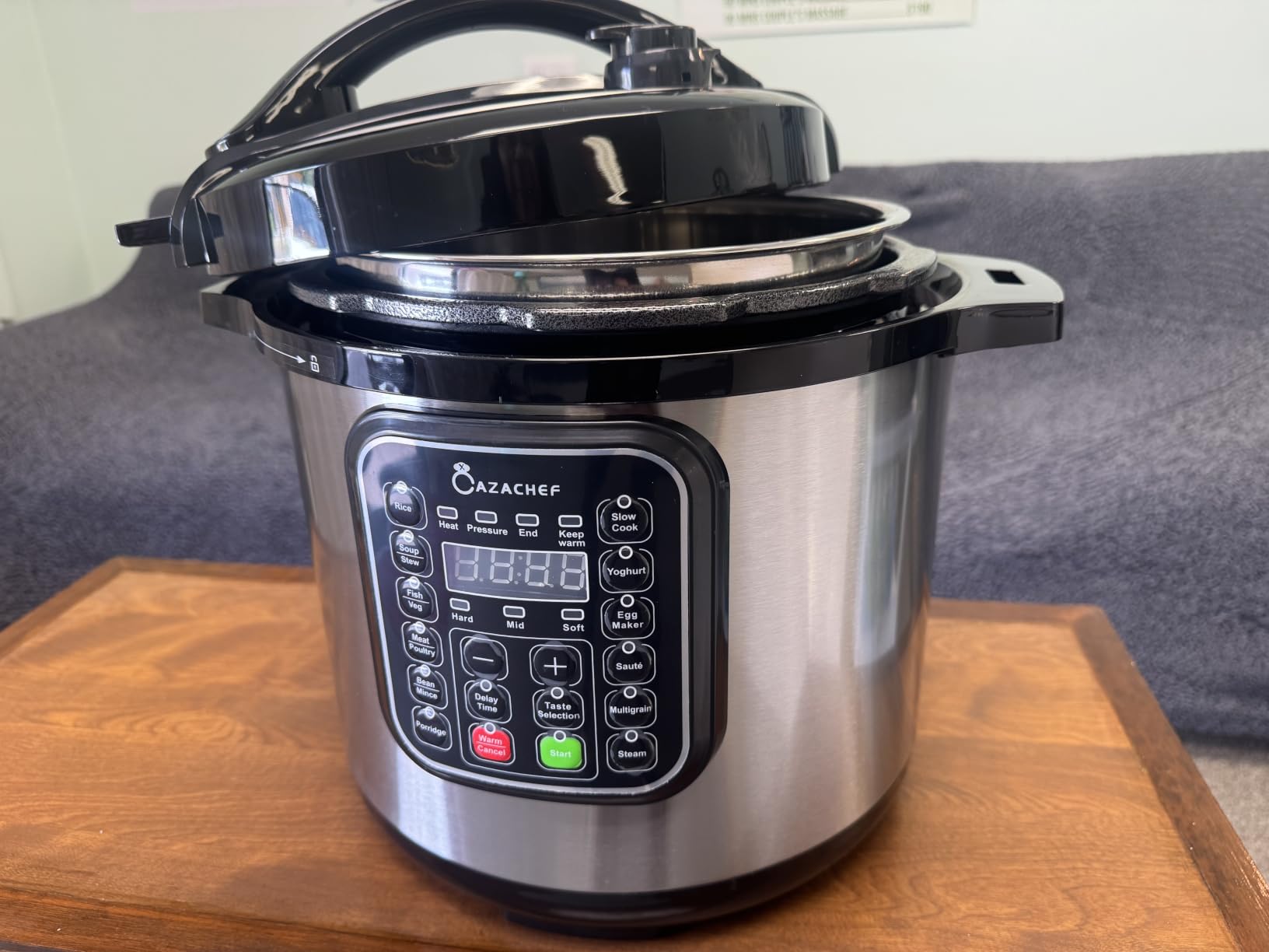 8qt stainless steel Pressure Cooker | 24-hour Presetting electric rice cooker, 14 in 1 slow cooker with temperature control | LED Multifunction Steamer, Food Warmer with nonstick pot customer photo 1