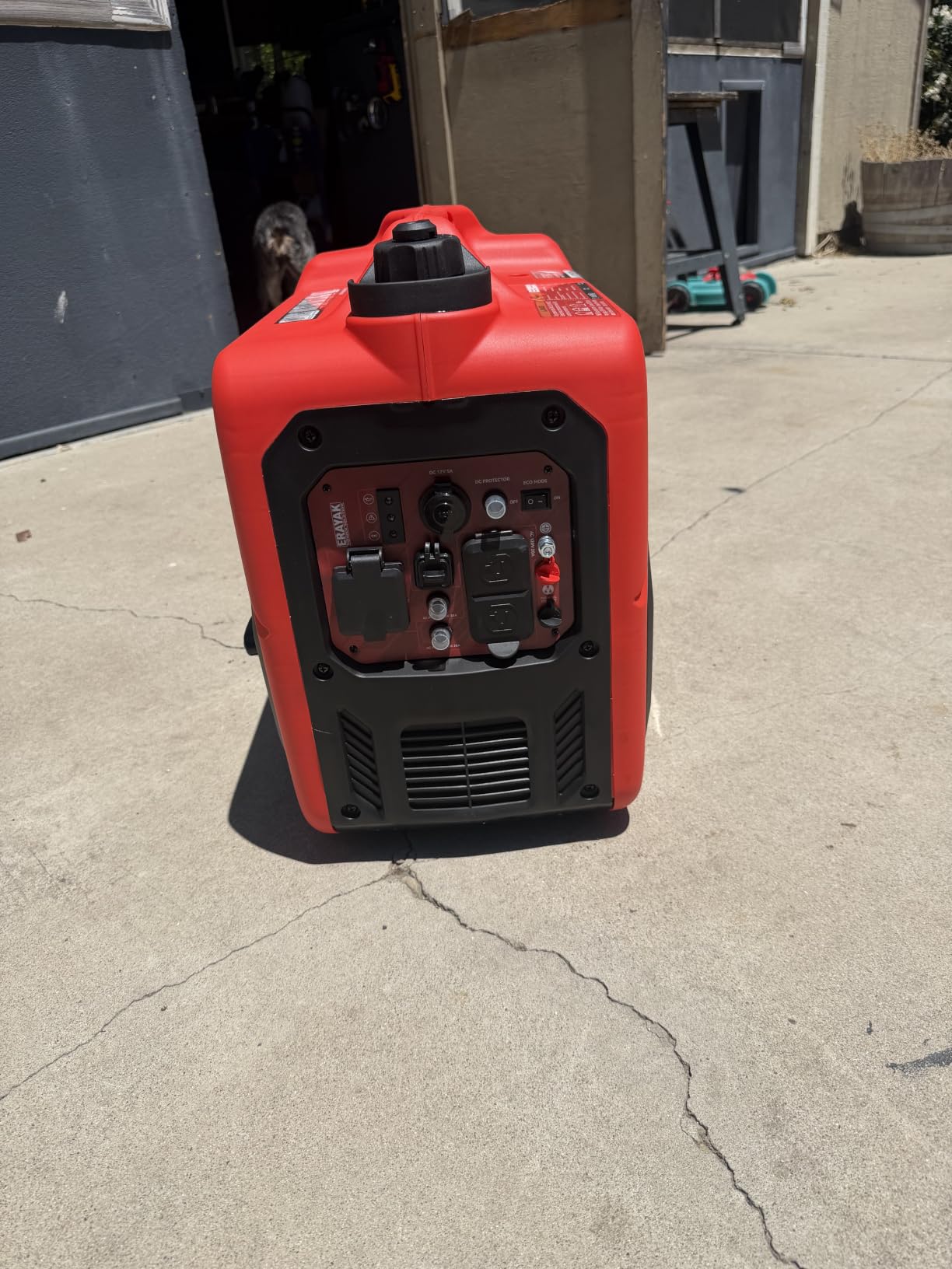 ERAYAK 4500W Portable Inverter Generator for Home Use, Super Quiet Small Generator for Camping Outdoor Emergency Power Backup, Gas Powered Engine, ECO Mode, EPA Compliant customer photo 2