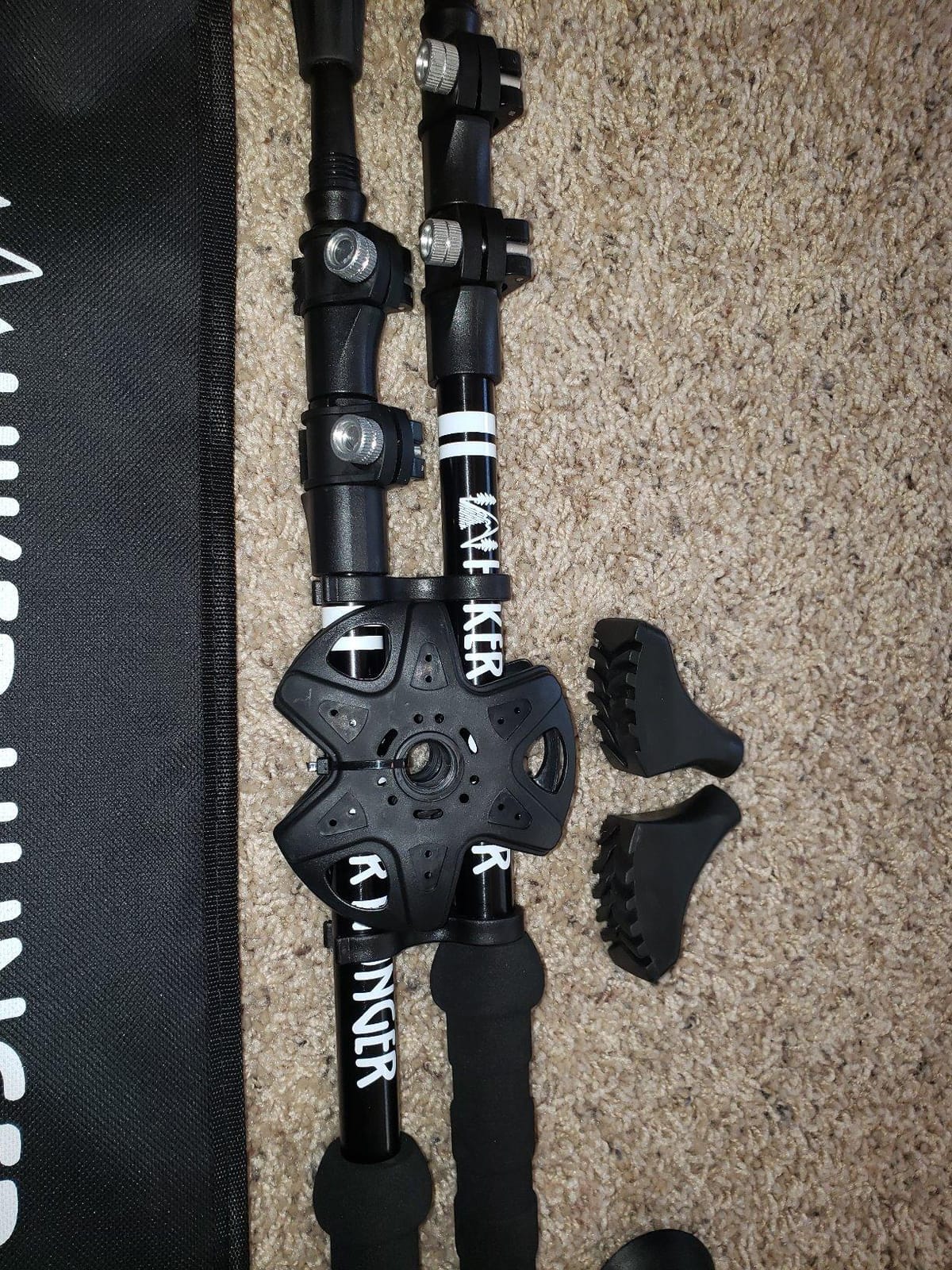 Premium Foldable Hiking Poles by USA Brand - Adjustable, Lightweight Trekking Poles Made of Aircraft Aluminum, Metal Locks Cork EVA Grips customer photo 2