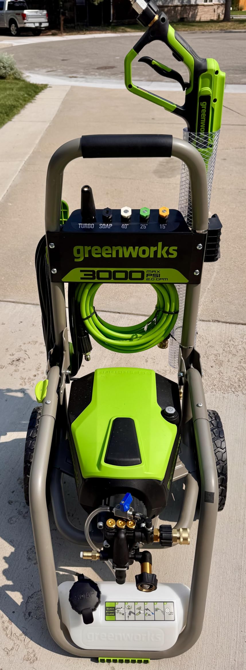 Greenworks 3000 PSI (2.0 GPM Max) Brushless Electric Pressure Washer customer photo 2