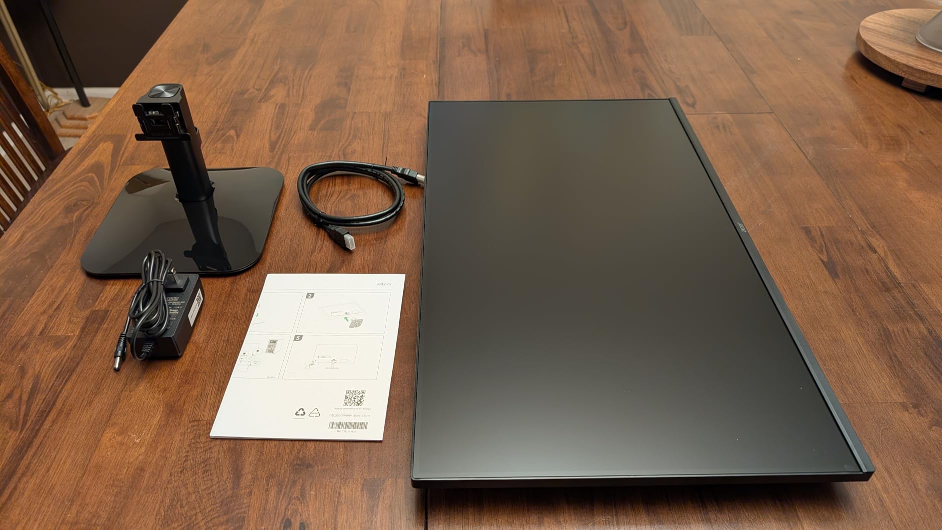 Acer 27in FHD 1920x1080 IPS 120Hz Gaming Monitor | Office KB272 G0bi | 1ms, AdaptiveSync, sRGB 99%, HDMI, VGA, VESA Mountable, Bluelight Filter customer photo 2