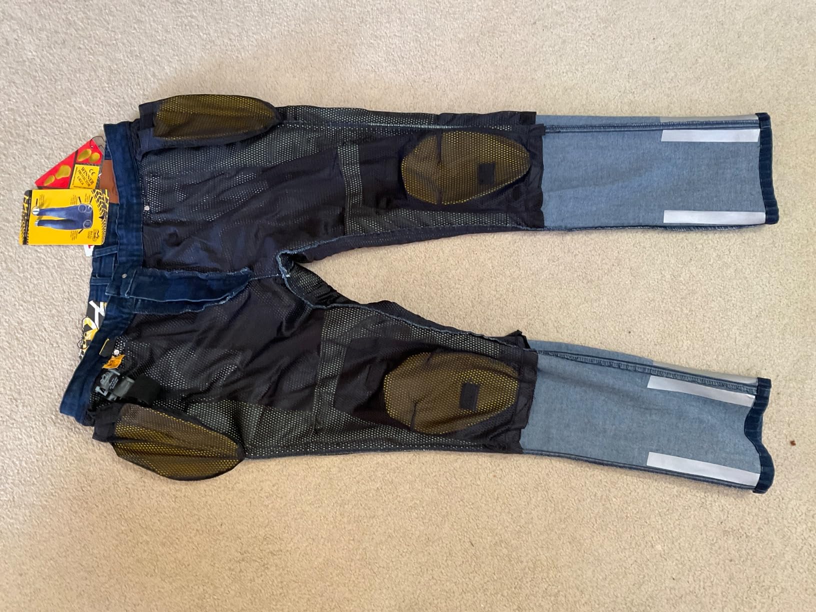Motorcycle Jeans for Men Lined with Twaron Aramid Fiber - Reinforced Motorcycle Pants, CE Knee and HIPS Protectors customer photo 2