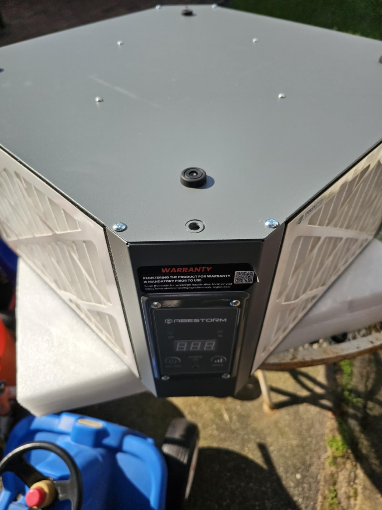 ABESTORM 360 Degree Intake Air Filtration System for Woodworking, 1350 CFM Hanging Dust Collector, Air Filter for Shop Garage WorkShop, DecDust 1350 customer photo 2