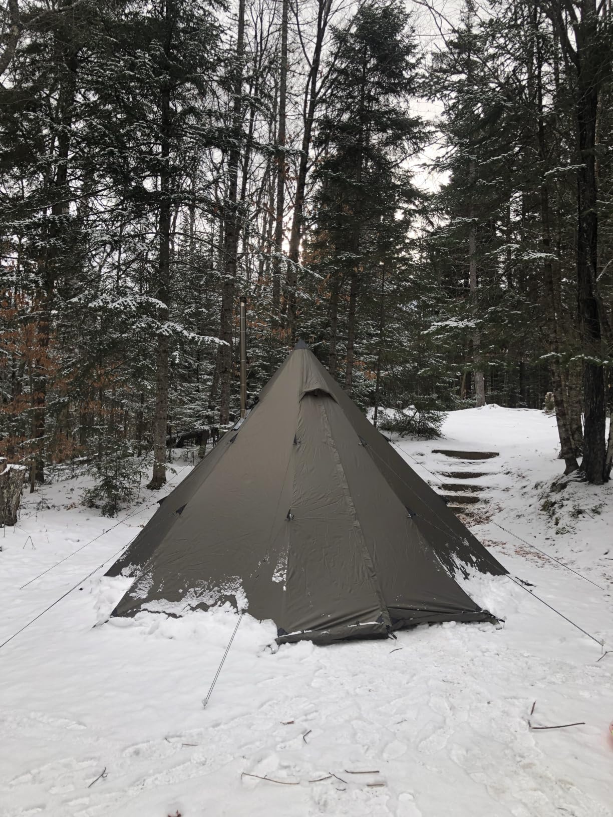 Naturehike Ranch Fire Teepee Tent, Cold Weather Winter Hot Tent with Stove Jack, 4-6 Person Waterproof Windproof 4 Season Tents for Camping customer photo 1
