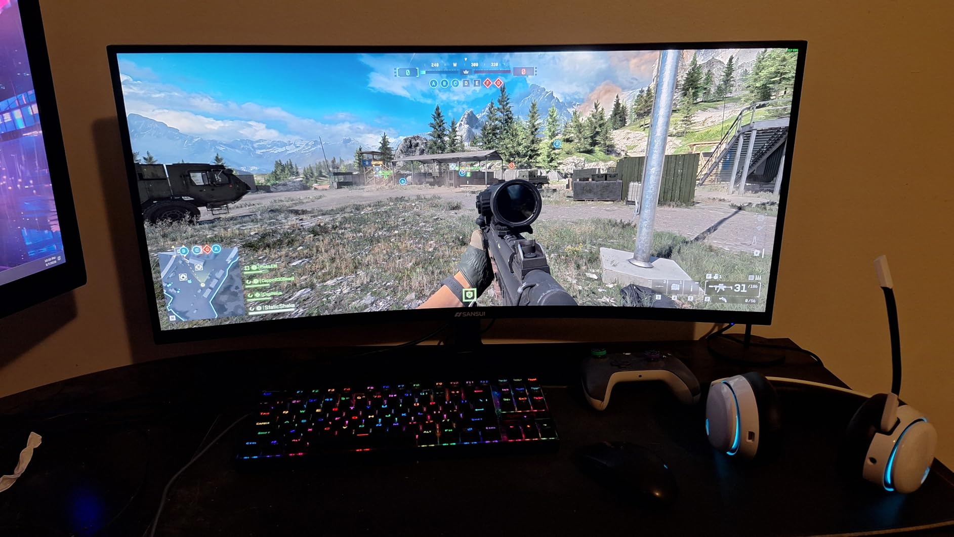 SANSUI 32 Inch Curved 240Hz Gaming Monitor High Refresh Rate, FHD 1080P | Gaming PC Monitor HDMI DP1.4, 1500R Curvature, 1Ms MPRT, HDR, Metal Stand, VESA Compatible (DP Cable Incl.) customer photo 2