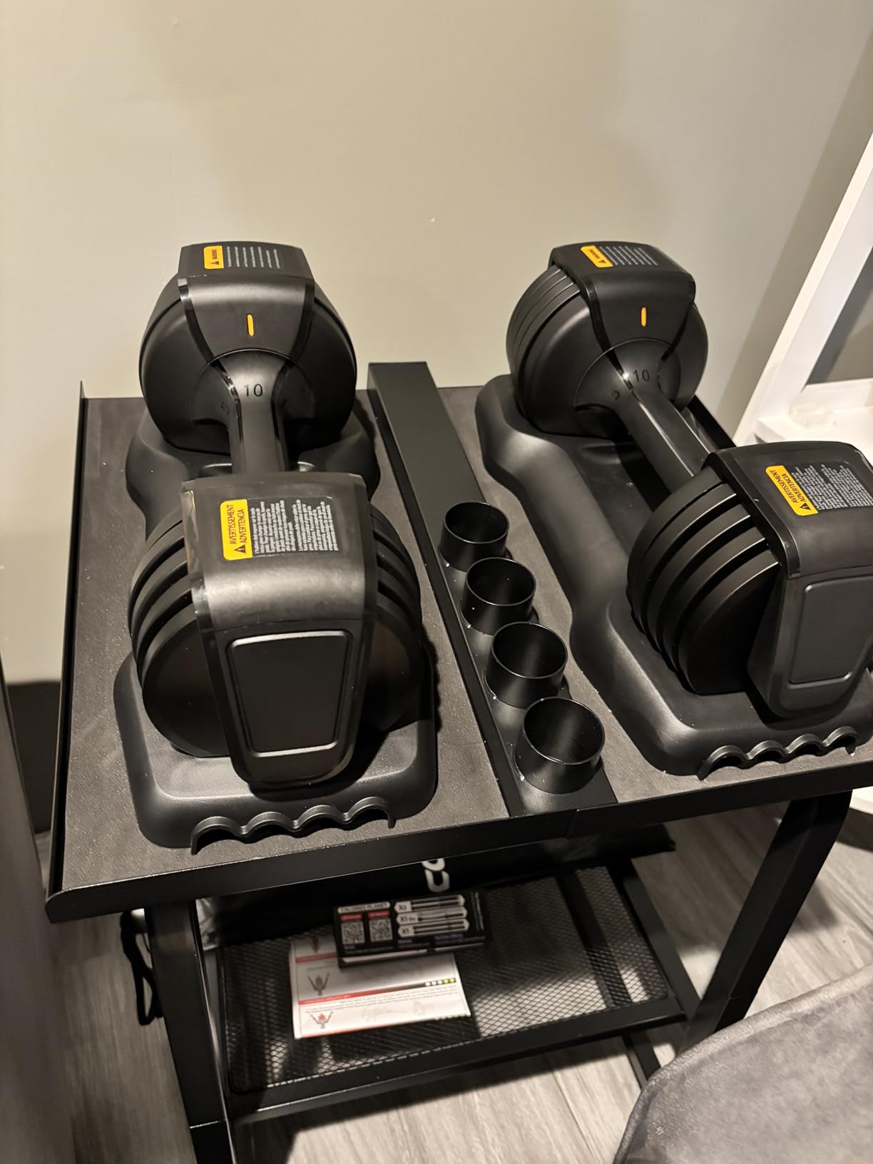 Amazon Basics Adjustable Dumbbell, 25 lb customer photo 1