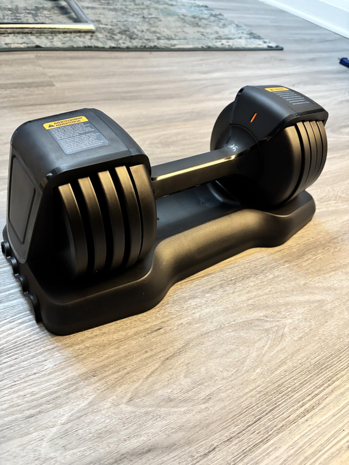 Amazon Basics Adjustable Dumbbell, 25 lb customer photo 2