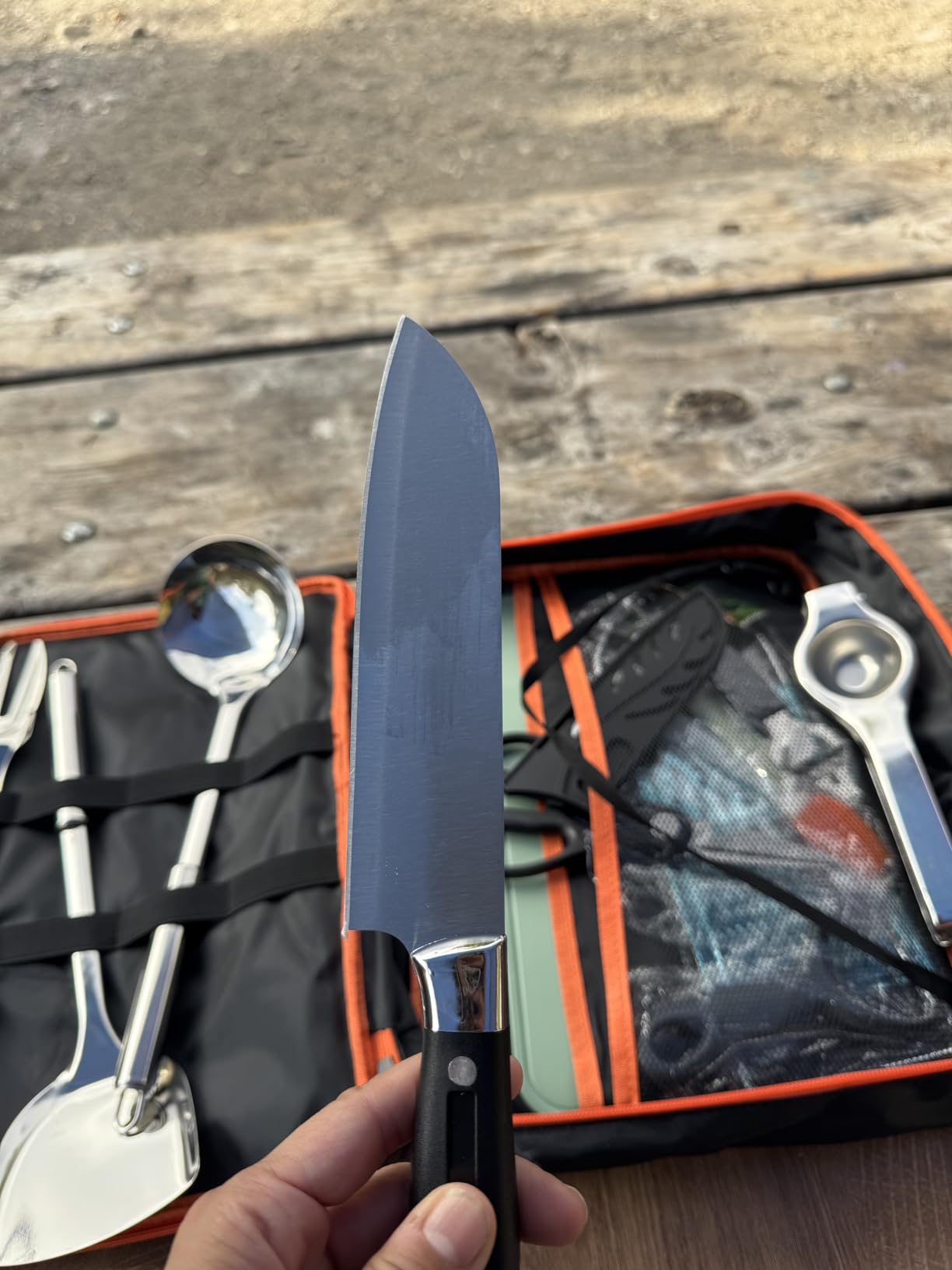Gaialoop Portable Camping Cooking Utensils Set, Camp Kitchen Set with Organizer Bag, RV Essentials Outdoor Cooking Utensil Kit for Travel, Picnics, Camping, BBQs, Parties customer photo 1