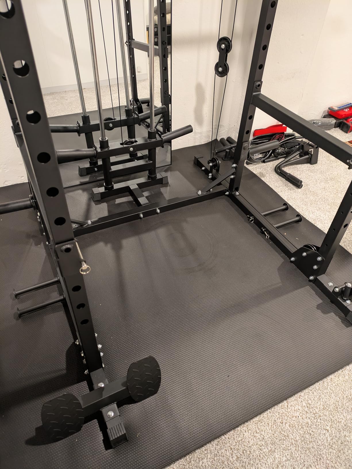 MAJOR FITNESS Drone1 Power Cage, All-in-One Home Gym with Cable Crossover, LAT Pulldown, Squat Rack & Landmine Attachment, Heavy-Duty Strength Training System for Home Gym customer photo 2