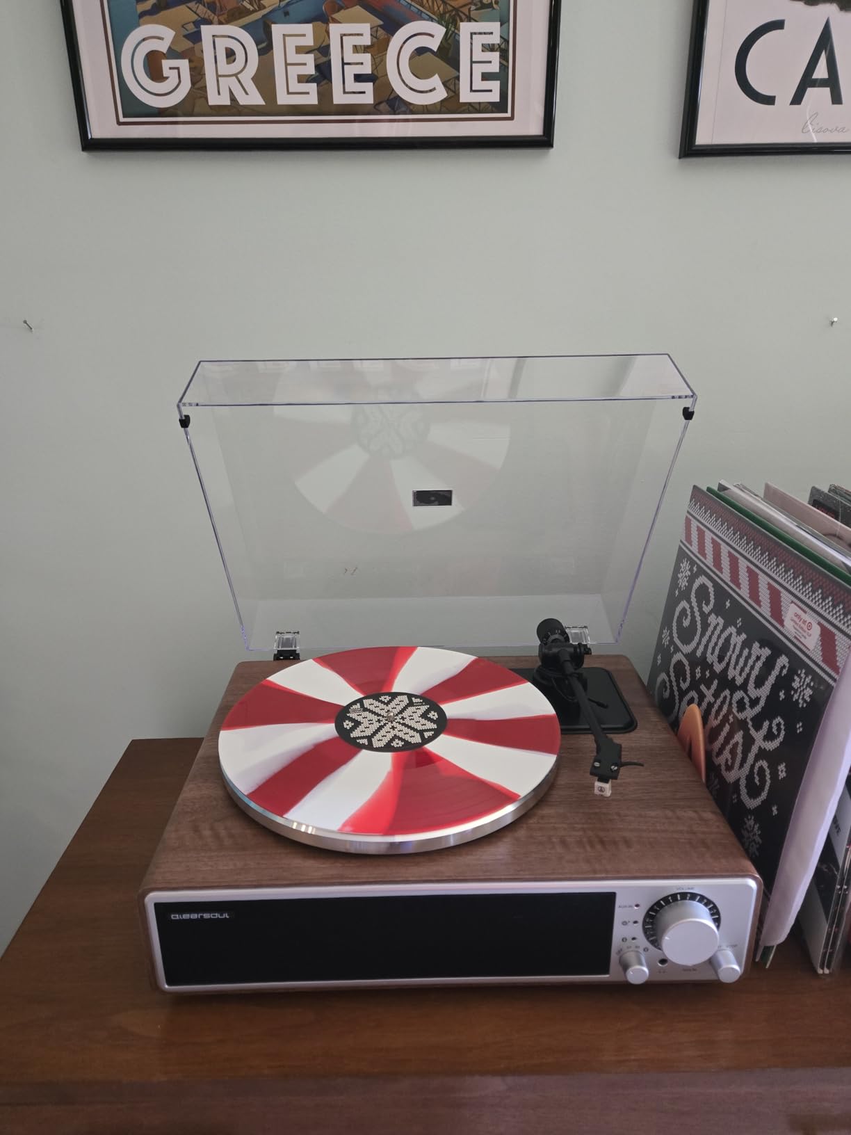 ONE-Q All-in-one Vinyl Record Player with Bluetooth 5.4 | HiFi Turntable Built-in Speakers, Phono Preamp, AT-3600L Cartridge, 33/45 RPM, Auto Off customer photo 1