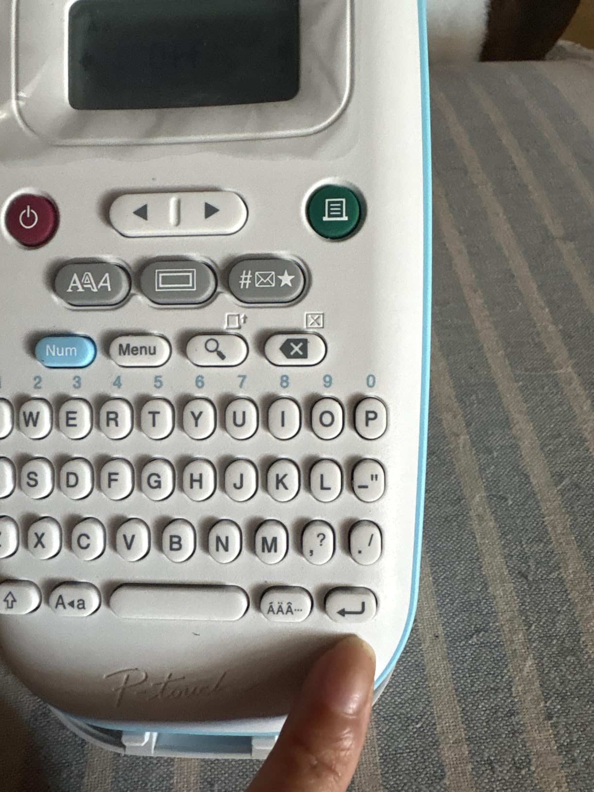 Brother P-Touch PT-N10 Personal Handheld Label Maker, Portable and Prints, P-Touch Btag ~½” (12mm) Wide Color Personalized Label Tapes, customer photo 2