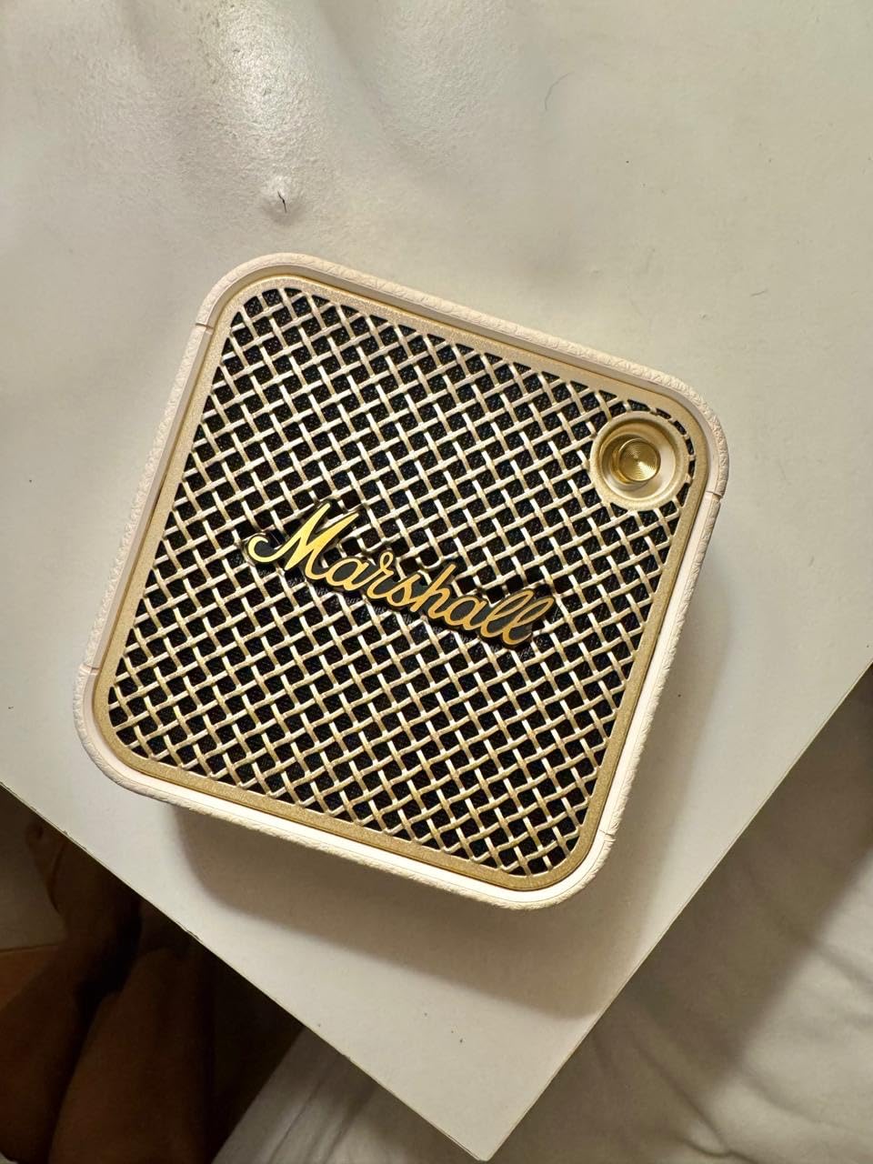 Marshall Willen II Portable Bluetooth Speaker - Rugged Waterproof/Dust-Proof Design, Loud Stereo Sound, Deep Bass, Compact and Wireless for Travel and Outdoors - Cream customer photo 1
