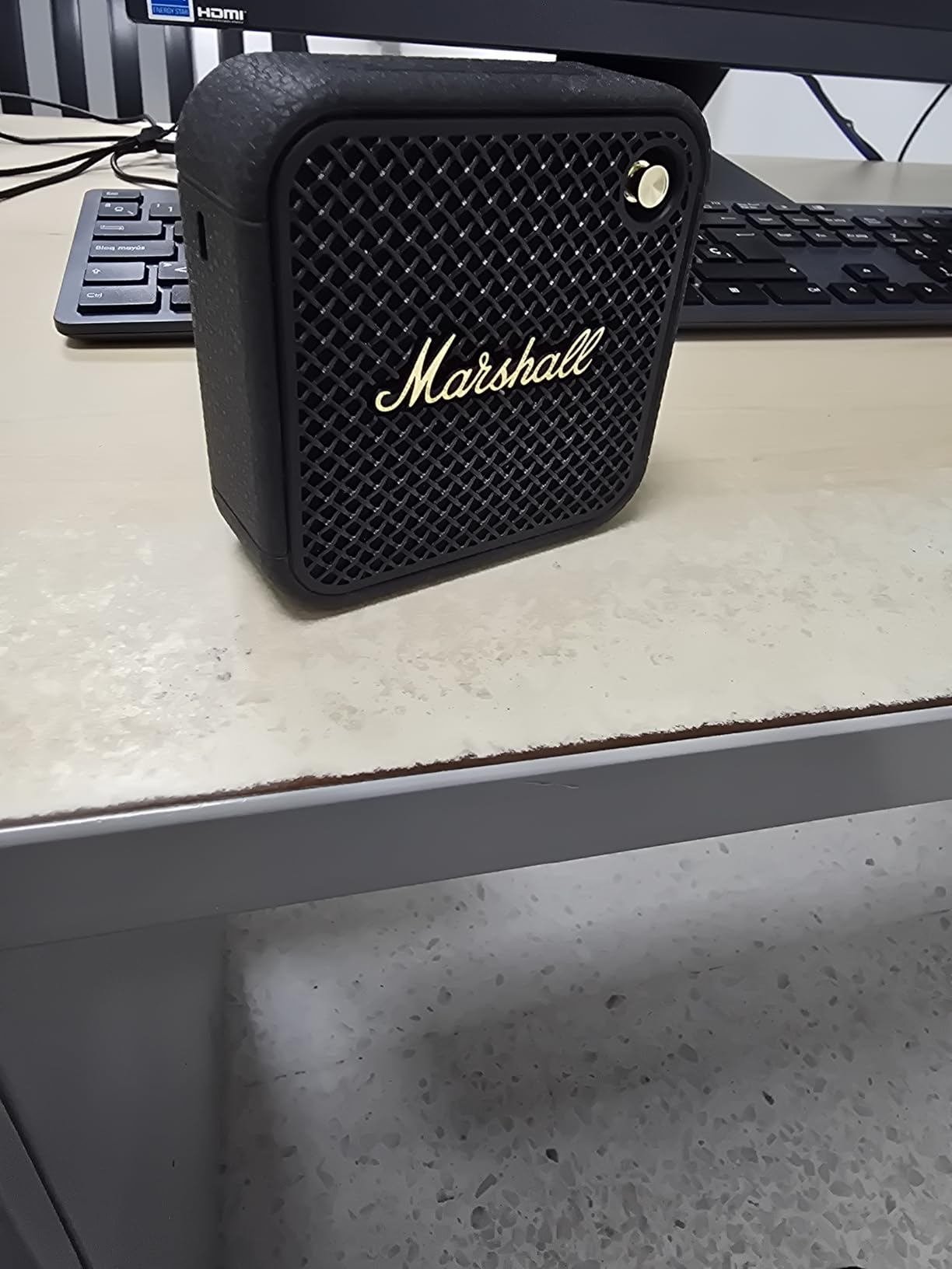 Marshall Willen II Portable Bluetooth Speaker - Rugged Waterproof/Dust-Proof Design, Loud Stereo Sound, Deep Bass, Compact and Wireless for Travel and Outdoors - Cream customer photo 2