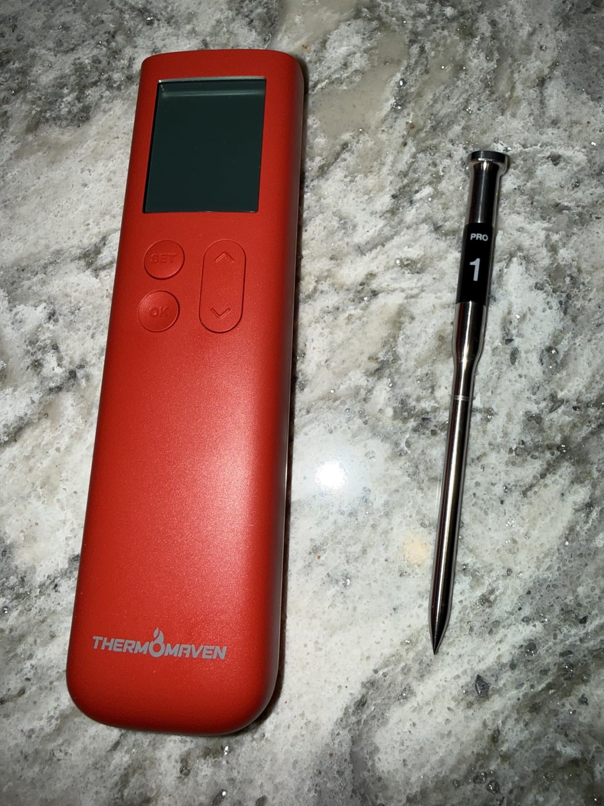 ThermoMaven Sub-1G Smart Wireless Meat Thermometer, 10X Enhanced Signal and Stability, Standalone Display Base, Certified Accuracy ±0.5°F, WiFi Unlimited Range for BBQ, Oven, Smoker, Grill customer photo 1