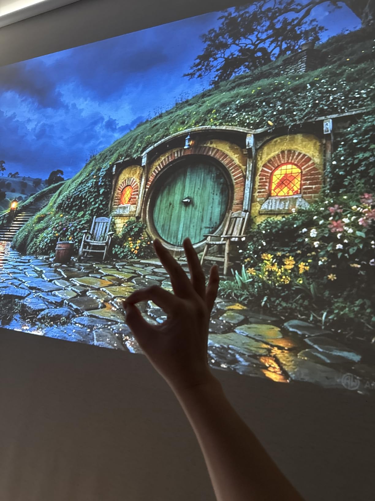 Wanbo X5 Pro Google TV Smart Projector, 1100 ANSI, Online 4K, HDR10 | Native 1080P Outdoor & Home Movie Projector, HDMI 2.0, 26dB Quiet, Voice Control, Auto Focus & Keystone (2025 Upgrade) customer photo 2