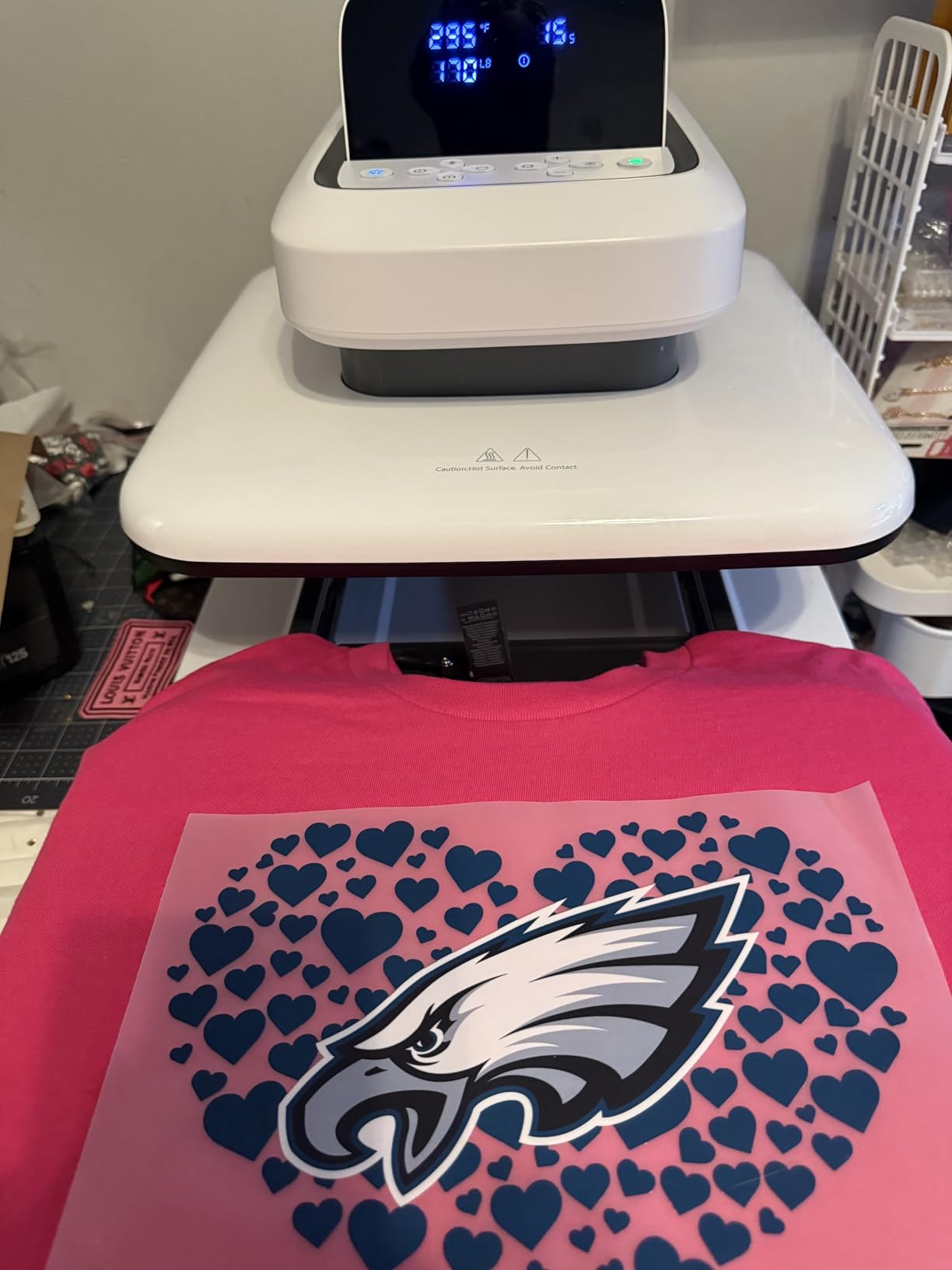 HTVRONT Auto Heat Press 2 - Adjustable Pressure Heat Press Machine 15X15 customer photo 2