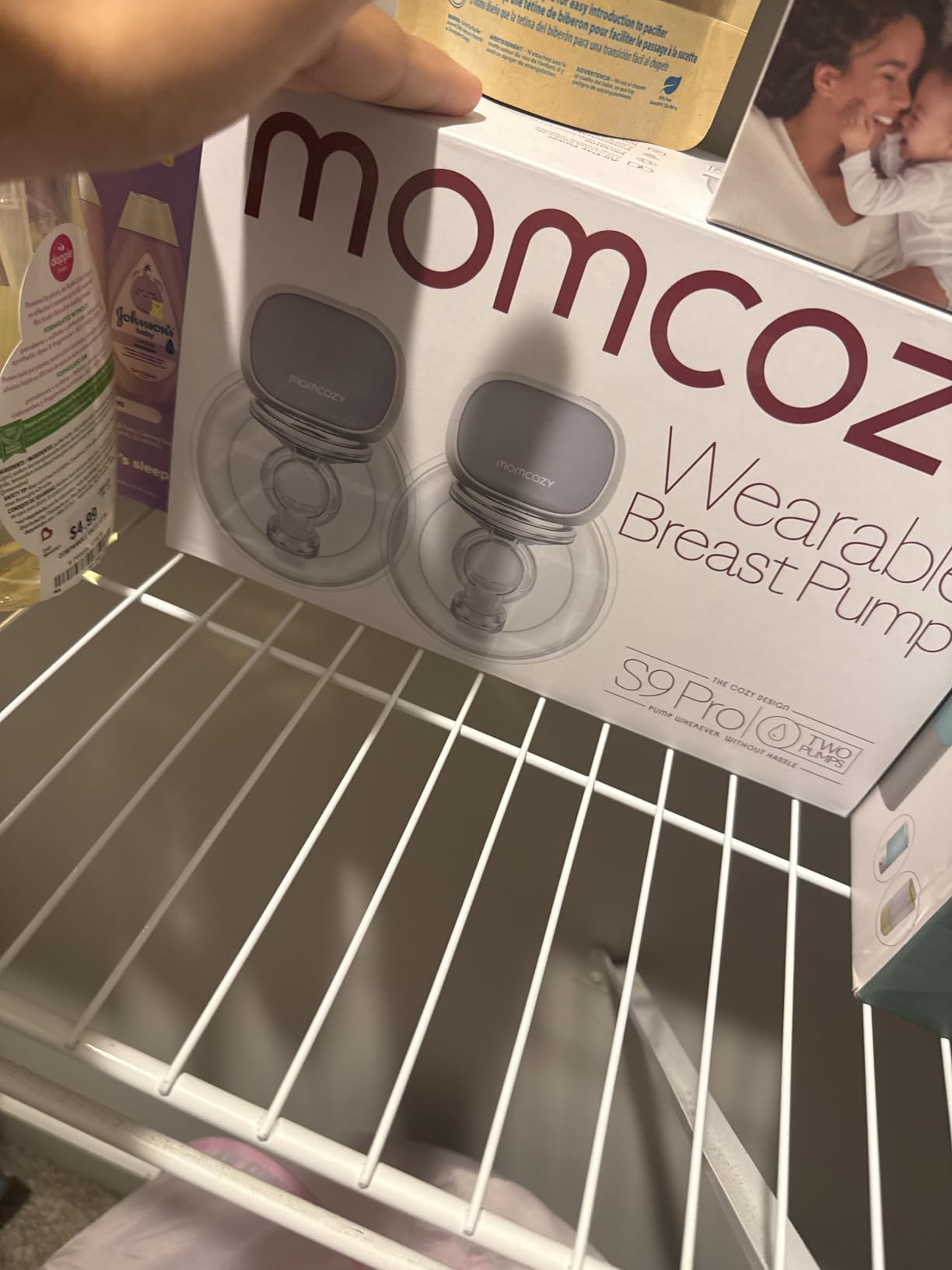 Momcozy S9 Pro Wearable Breast Pump Hands-Free, 24mm, 2 Pack, Gray | Extended Battery, LED Display, 2 Modes, 9 Levels, Portable, BPA-Free, Nursing, Travel, Quiet, Lightweight, Motherhood Use customer photo 2