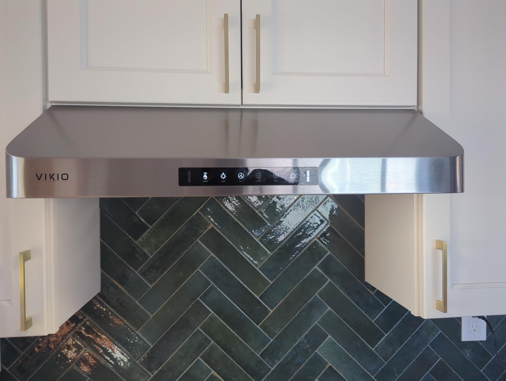 VIKIO HOME 30 Inch Under Cabinet Range Hood 980 CFM, Ducted Vent Hood with Independent Air Duct, Quiet, 3-Speed Gesture & Touch Control, Stainless Steel, Dishwasher-Safe Filters customer photo 1