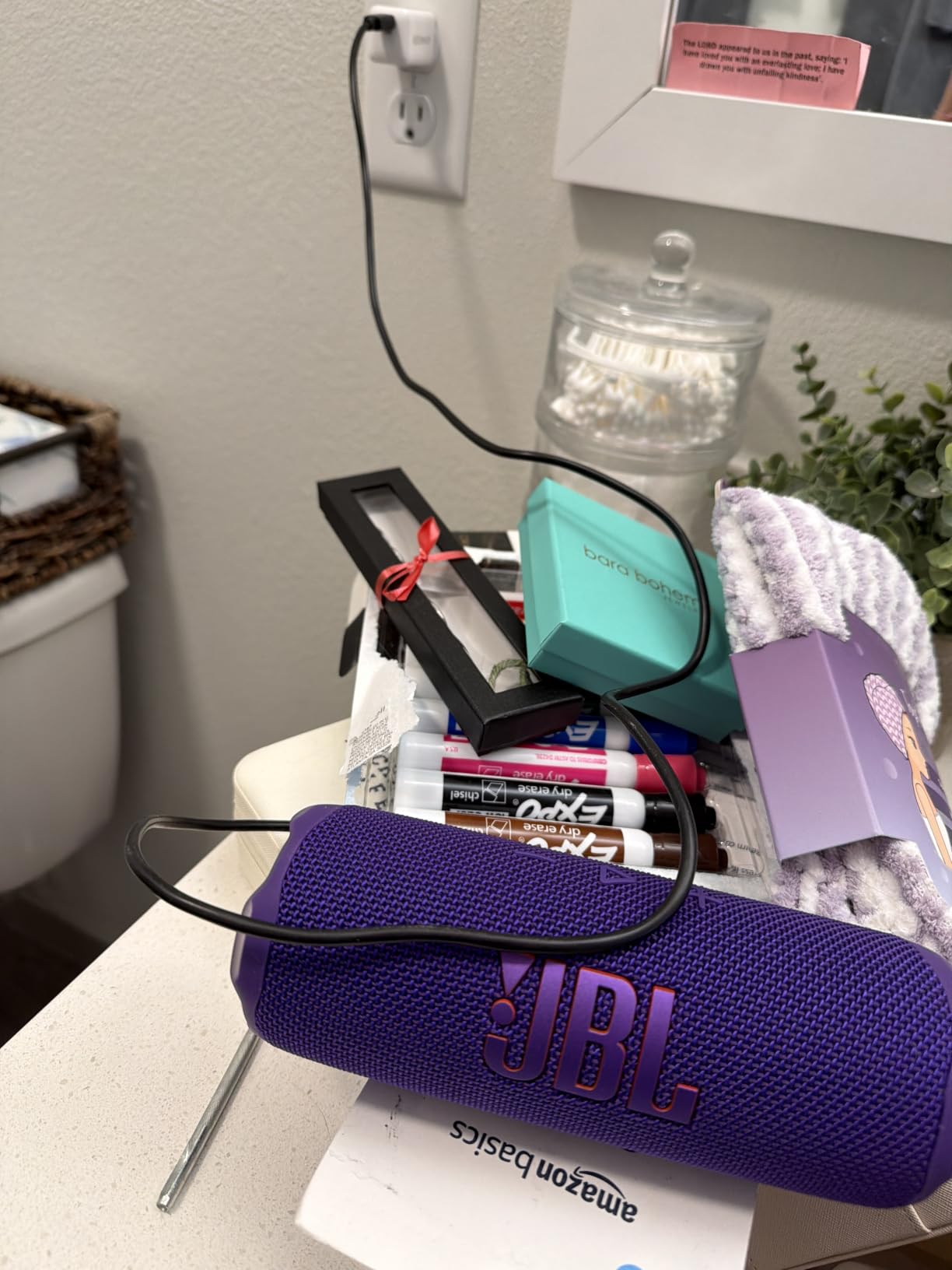 JBL Flip 7 - Portable Waterproof and Drop-Proof Speaker, Bold JBL Pro Sound with AI Boost, 16Hrs of Playtime, and PushLock System with Interchangeable Accessories (Blue) customer photo 2