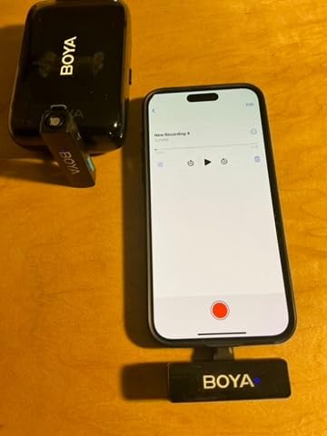 BOYA BOYALINK 2 Wireless Lavalier Microphone for iPhone/Camera/Android/PC | 3-in-1 RX, Mini Lapel Mic, 48kHz 24bit, 1000ft, 30h Use, 2 Level Noise reduction, Clip on Mic with USB-C/Lightning/3.5mm Plug customer photo 1
