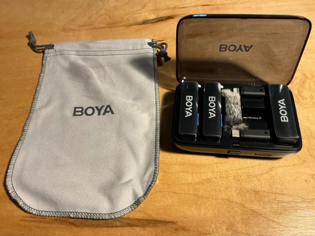 BOYA BOYALINK 2 Wireless Lavalier Microphone for iPhone/Camera/Android/PC | 3-in-1 RX, Mini Lapel Mic, 48kHz 24bit, 1000ft, 30h Use, 2 Level Noise reduction, Clip on Mic with USB-C/Lightning/3.5mm Plug customer photo 2