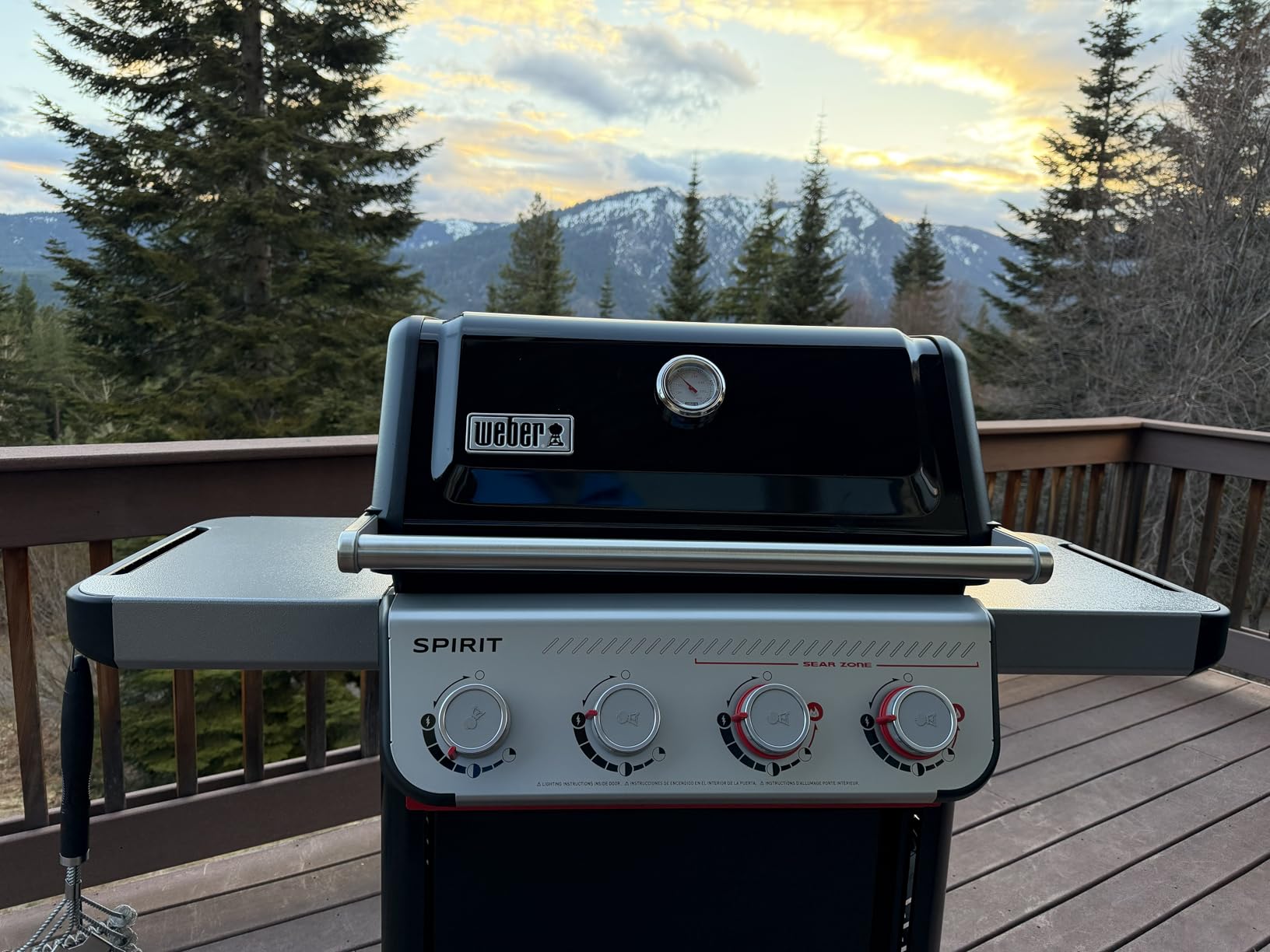 Weber Spirit E-425 Gas Grill for Outdoor Cooking, Propane Gas Grill, Black | 4 Burners, Sear Zone w/Boost Burners, Porcelain-Enameled Cast-Iron Grates, Weber Works Rails, BBQ Grill customer photo 1