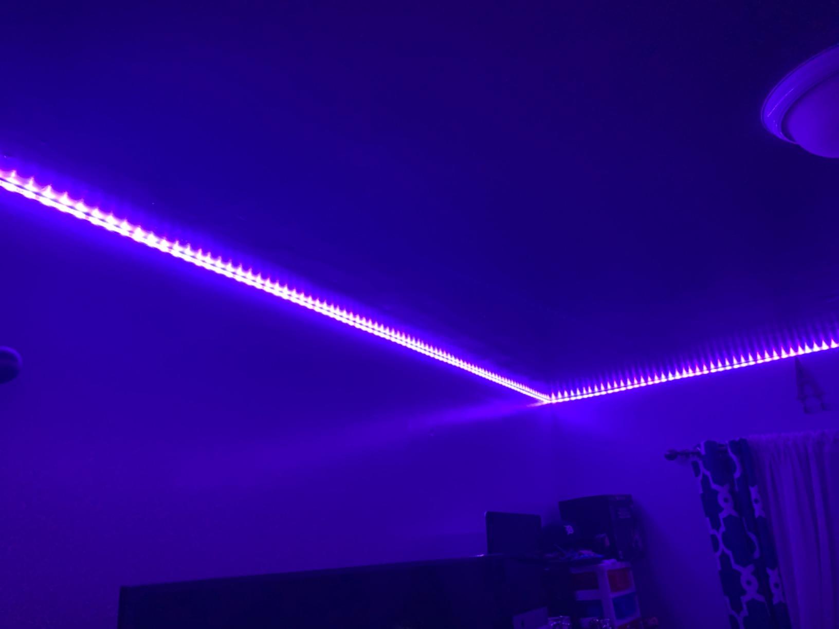 100FT Permanent Outdoor RGB Lights, IP67 Waterproof Smart LED Eaves Lights with App/Remote Control, for Christmas and All Holiday Decor, Daily and Accent Lighting, House Roof and Garden Lighting customer photo 1
