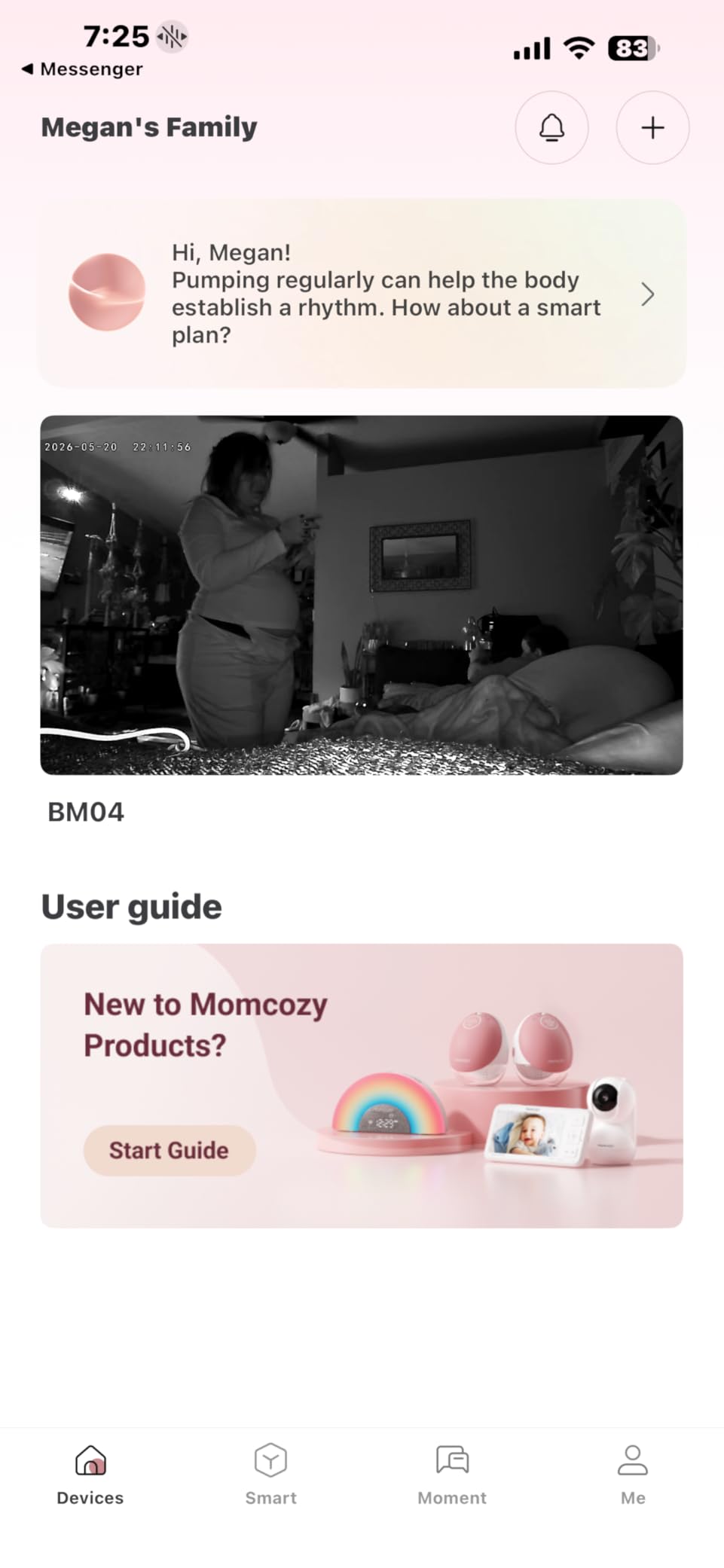 Momcozy Smart WiFi Baby Monitor with Camera and Audio, 5