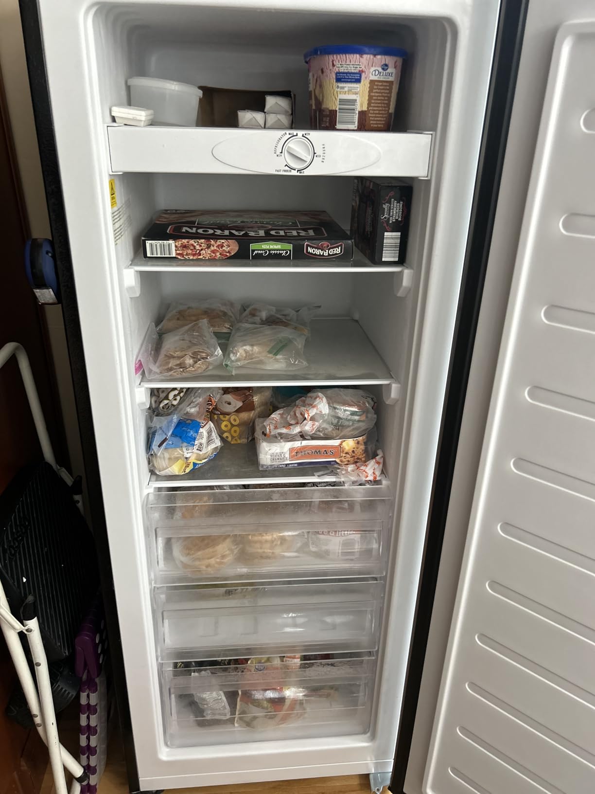 BANGSON 7.0 Cu.ft Upright Freezer, Convertible Freezer/Refrigerator, Silver customer photo 1