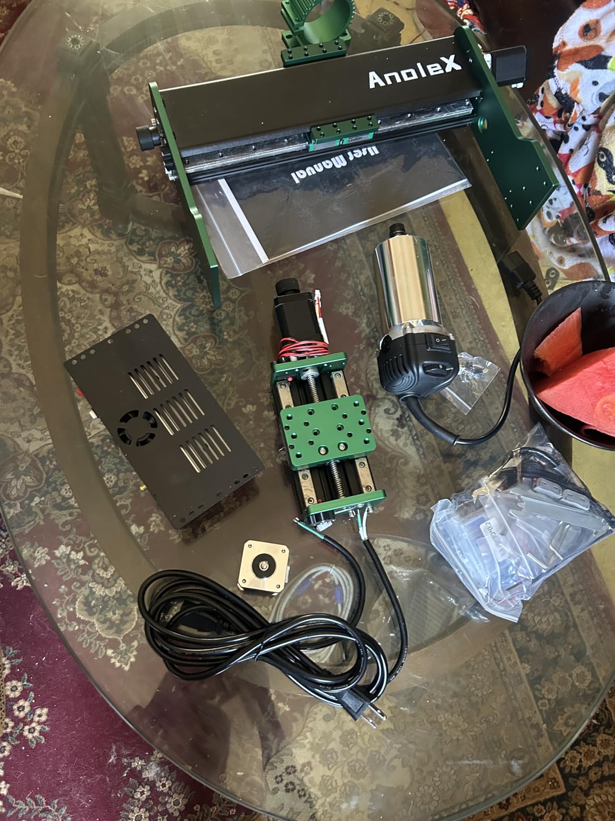 CNC Router Machine 3030-Evo Max, All-Metal XYZ Axis Dual Steel Linear Guides with 800W Trimmer Router, ideal for Cutting Aluminum, Brass, Stainless steel, Wood, Acrylic, MDF, Plastics customer photo 1