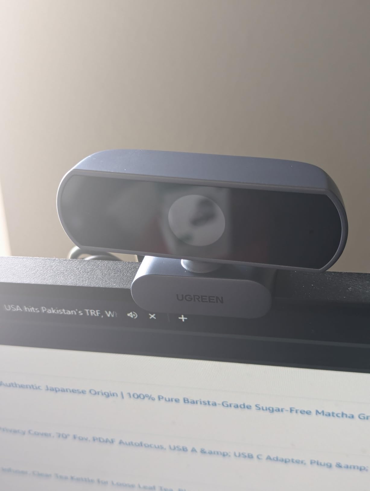 UGREEN 4K@30fps Webcam for PC Ultra HD Web Camera with Noise-canceling Mics customer photo 1