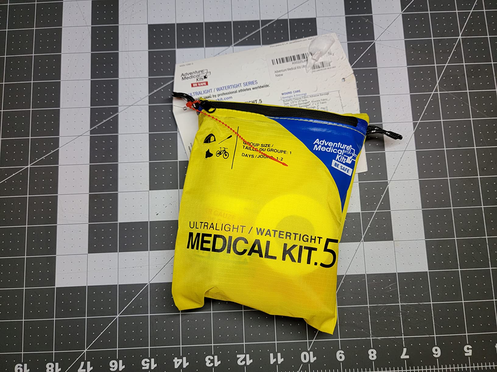 Adventure Medical Kits Ultralight/Watertight Medical Kit .5, (2 Person) | Features Waterproof DryFlex Inner Bag with Bandages, Gauze & Medications for Wound Care, Plus Moleskin for Blister Relief customer photo 1
