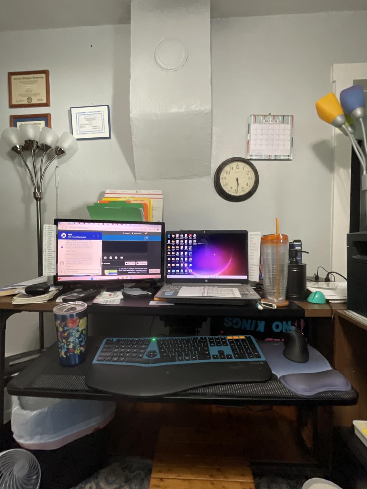 VIVO Premium Adjustable 27 x 11 inch Computer Keyboard and Mouse Platform Tray, Ergonomic Under Table Desk Mount Drawer with Padding, Black, MOUNT-KB27P-B customer photo 2